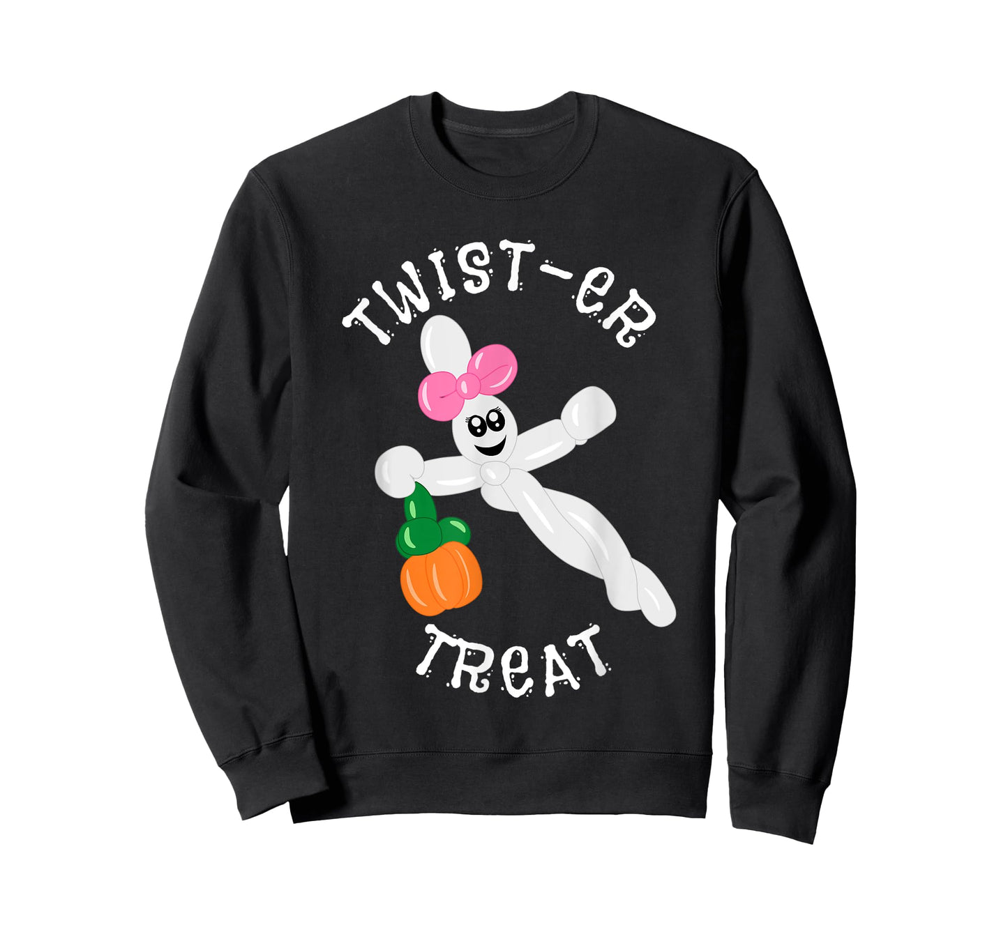 Balloon Animal Twister Treat Halloween Ghost Pumpkin T-Shirt
