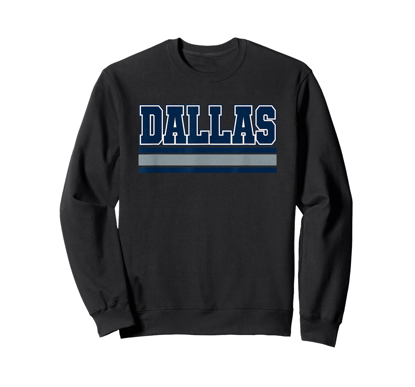 Dallas Blue & Light Grey Throwback Dallas TX Tailgate Party T-Shirt