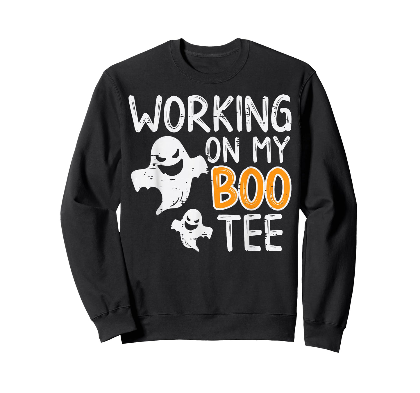 Working On My Boo Tee Funny Halloween Costume Men Women Gym T-Shirt