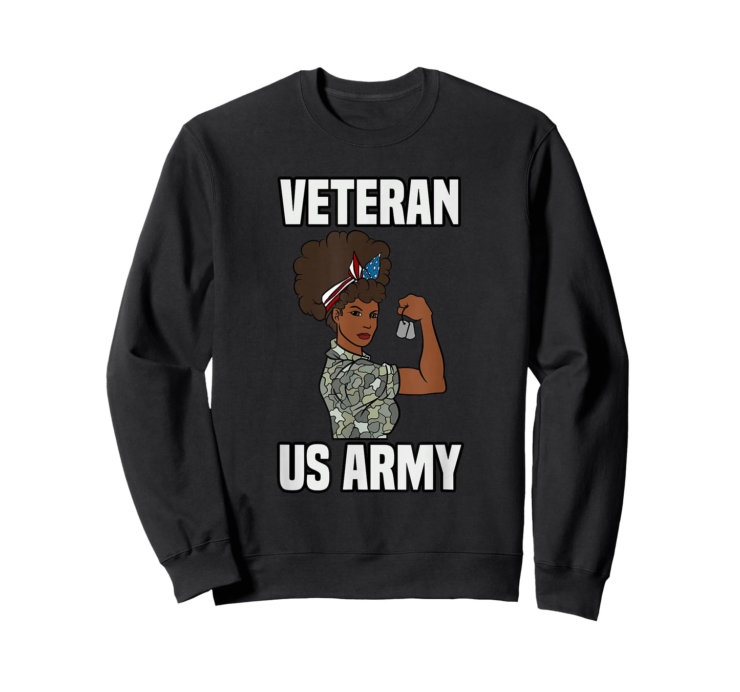 Female Melanin Veteran of The US Army Soldier Veterans Day T-Shirt