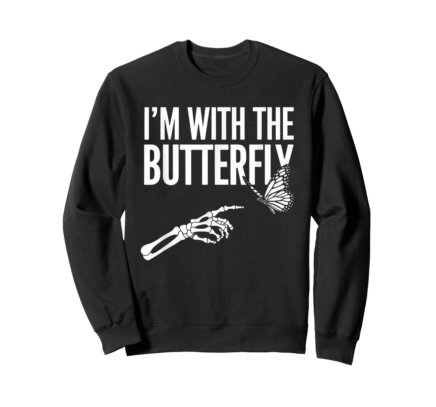 I'm With Butterfly Halloween Costume Couples Matching Gifts T-Shirt