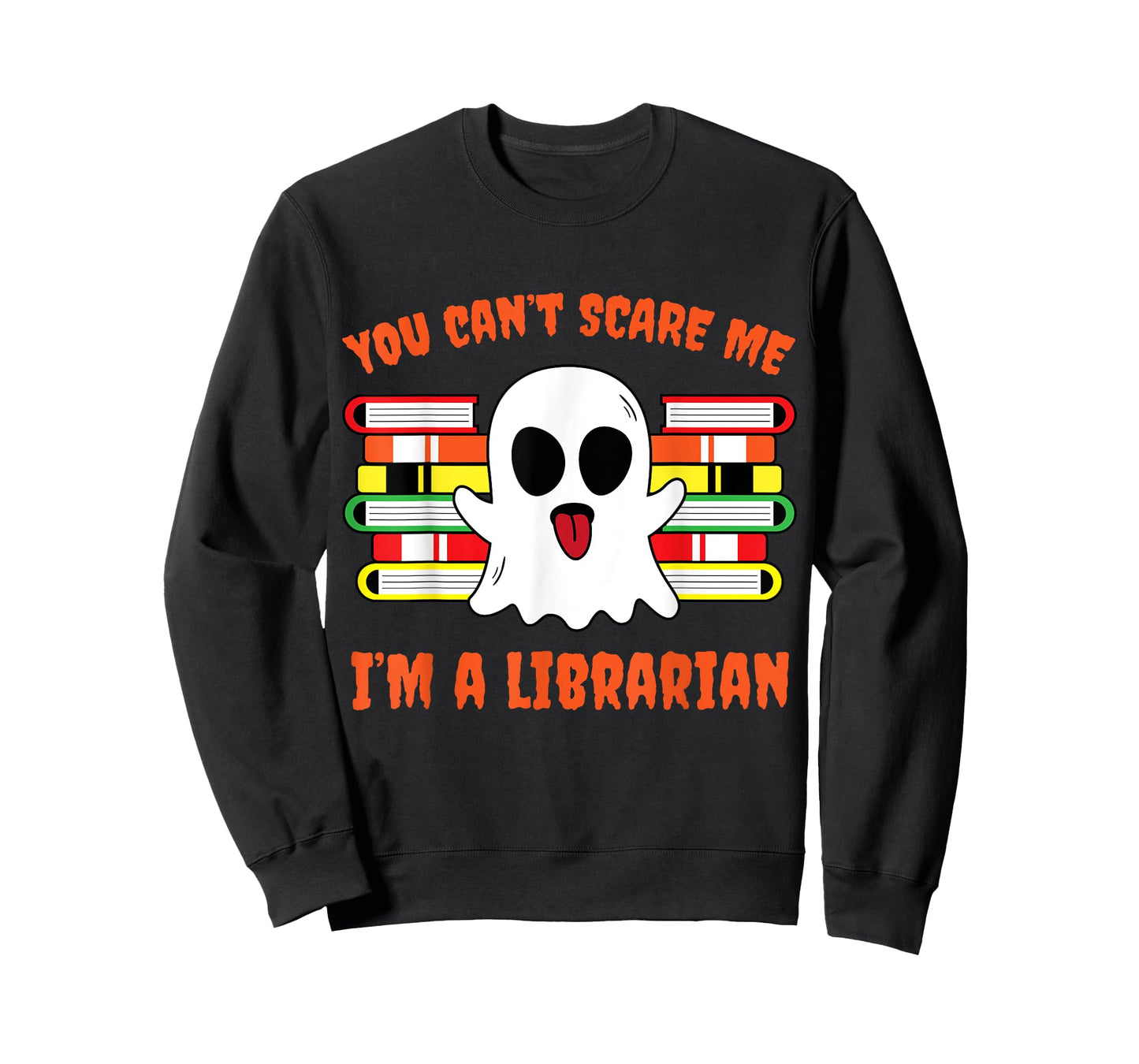 Scary Ghost Librarian Funny Saying Easy Halloween Gifts T-Shirt