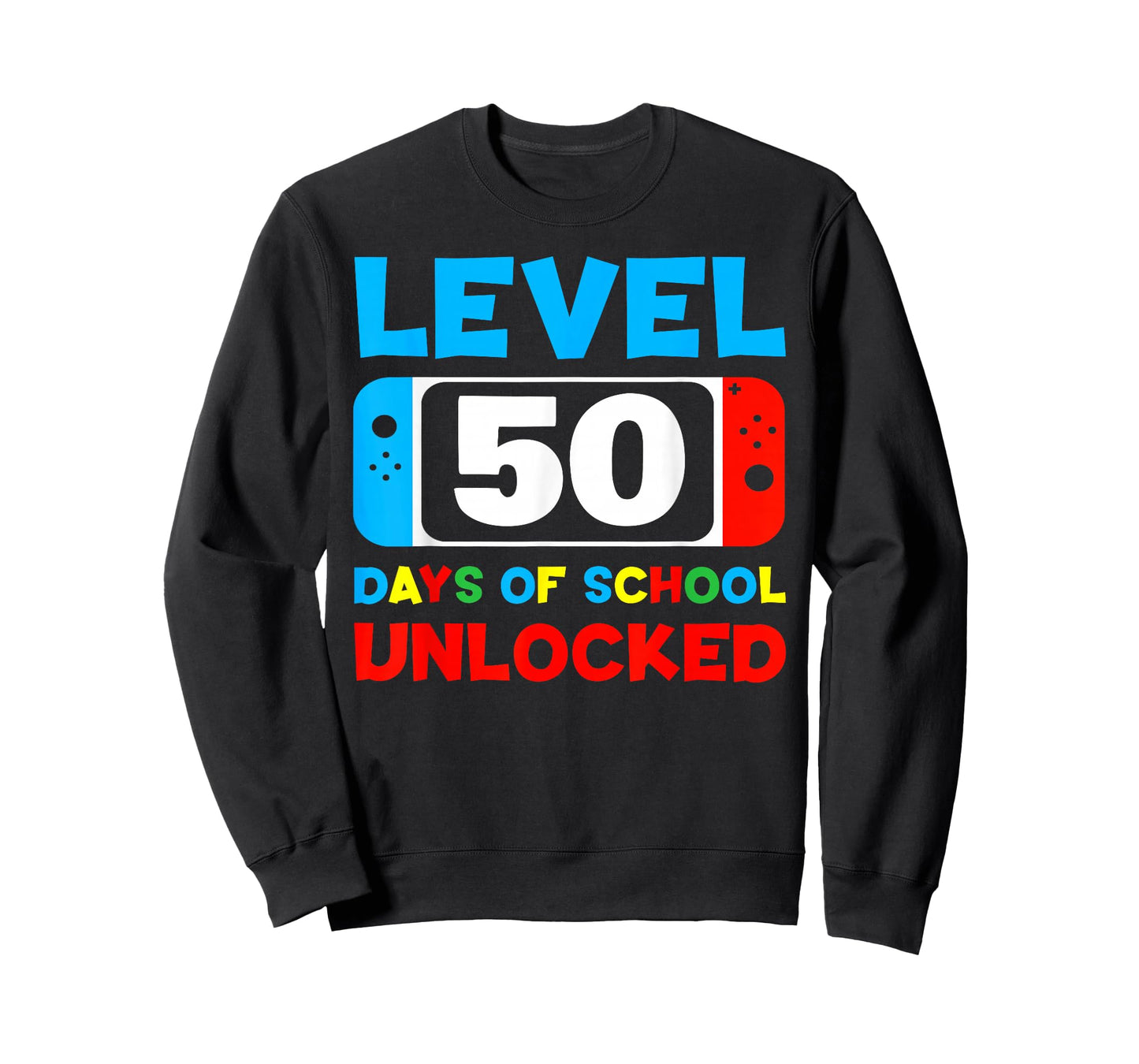 50th Day Of School Level 50 Days Of School Unlocked Gamer T-Shirt