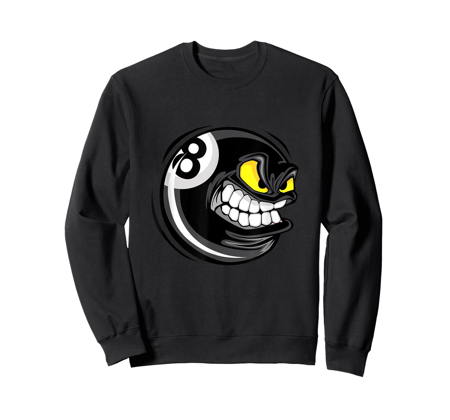 Enjoy Cool Pool Billiards Angry 8 Ball Graphic Designs T-Shirt