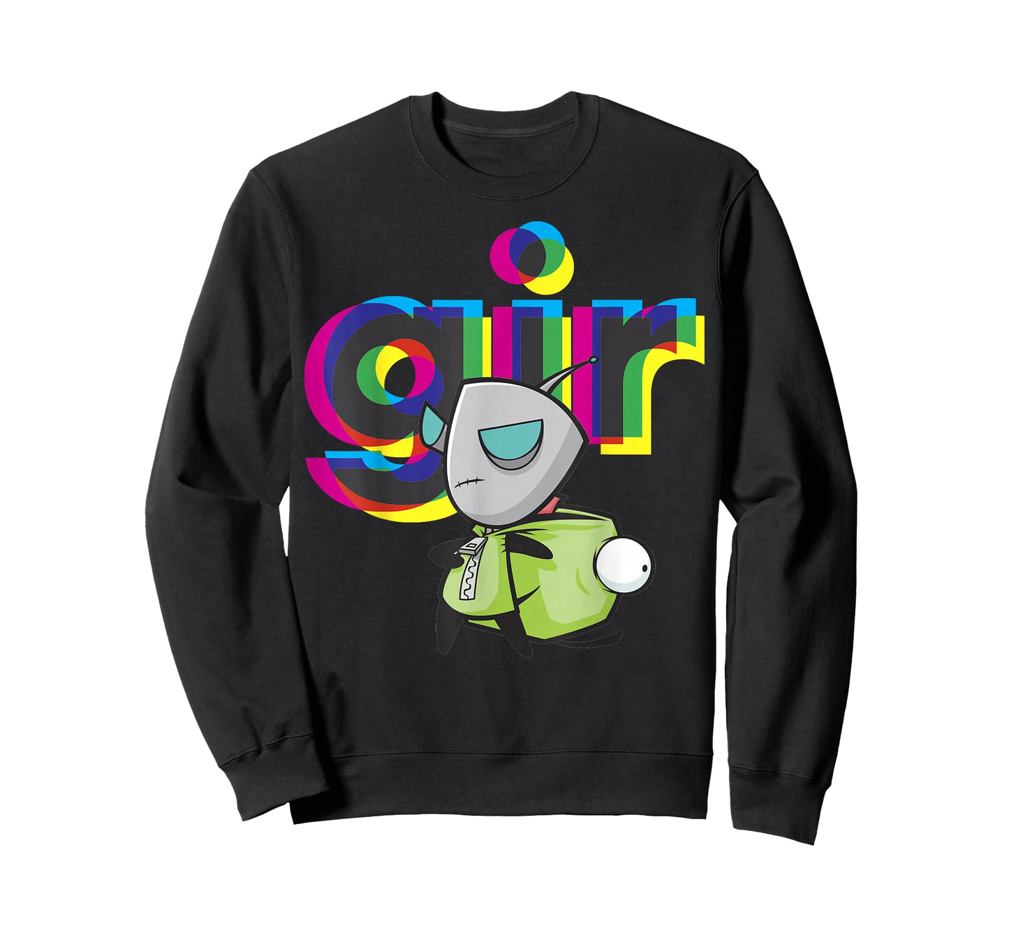 Invader Zim Gir Mask Off Colorful Power Stance Portrait T-Shirt