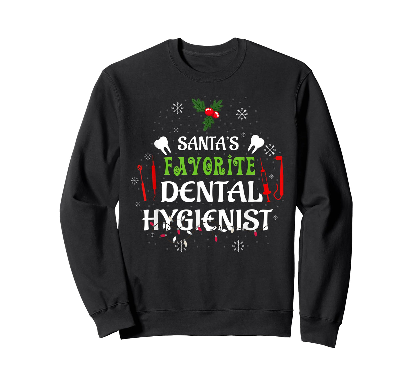 Santa's Favorite Dental Hygienist Christmas T-Shirt