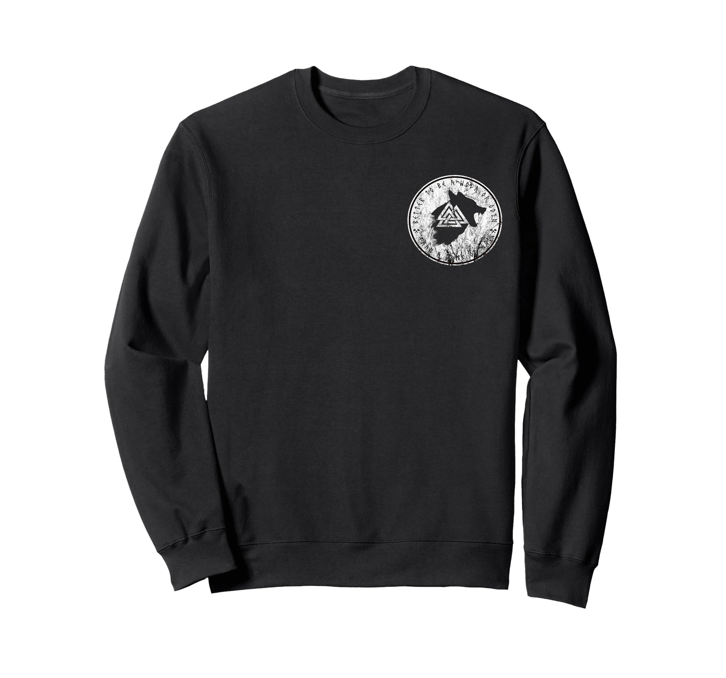 Viking Rune Compass Vegvisir Symbol Valhalla Fenrir Wolf T-Shirt