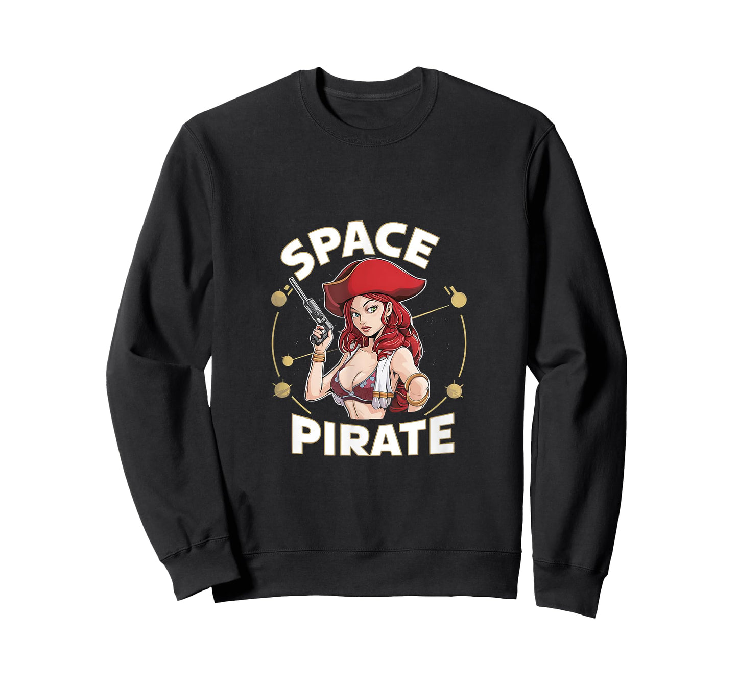 Sexy Space Pirate Bold Galaxy Adventure T-Shirt