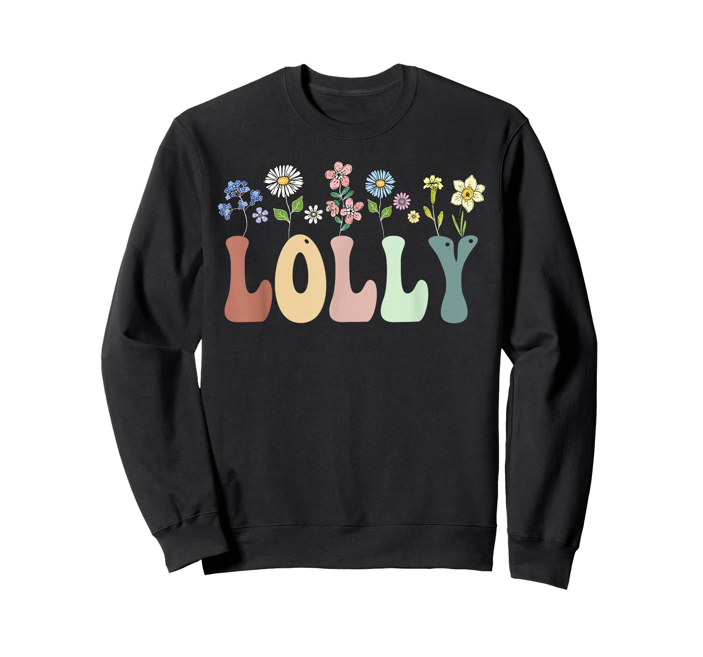 Lolly Gifts Women Wildflower Floral Design Lolly T-Shirt