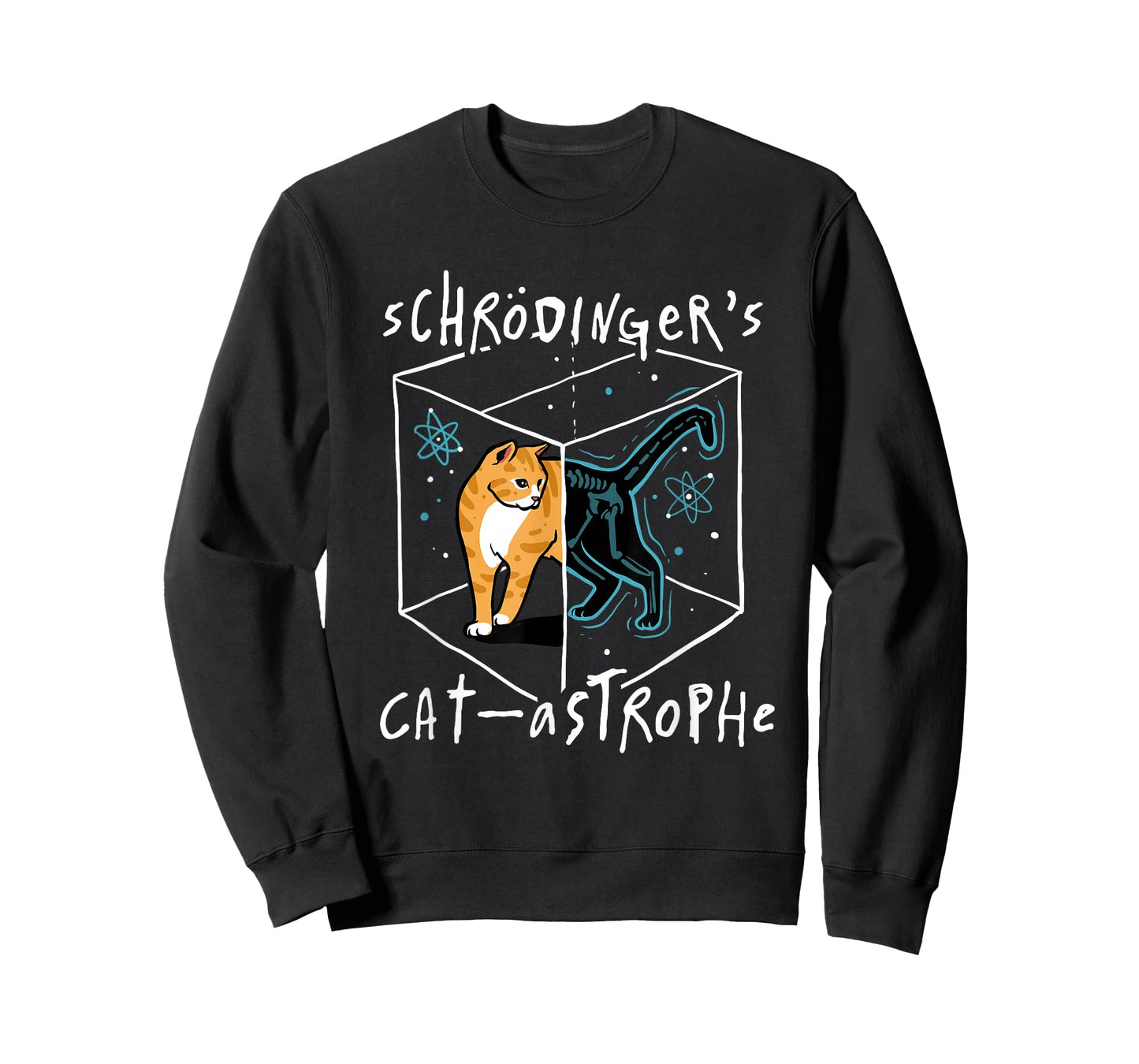 Schrödinger's Cat-astrophe Funny Science Cat T-Shirt