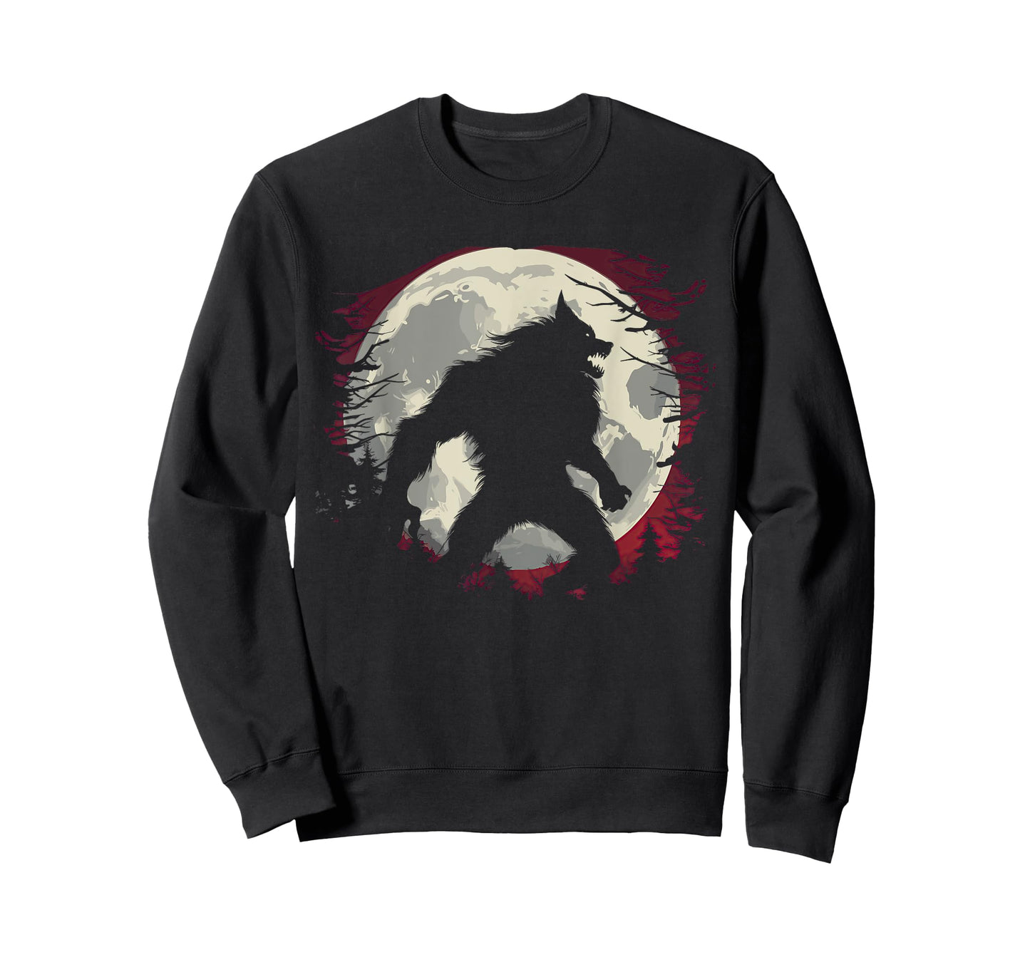 Werewolf Full Moon Creepy Monster Folklore T-Shirt