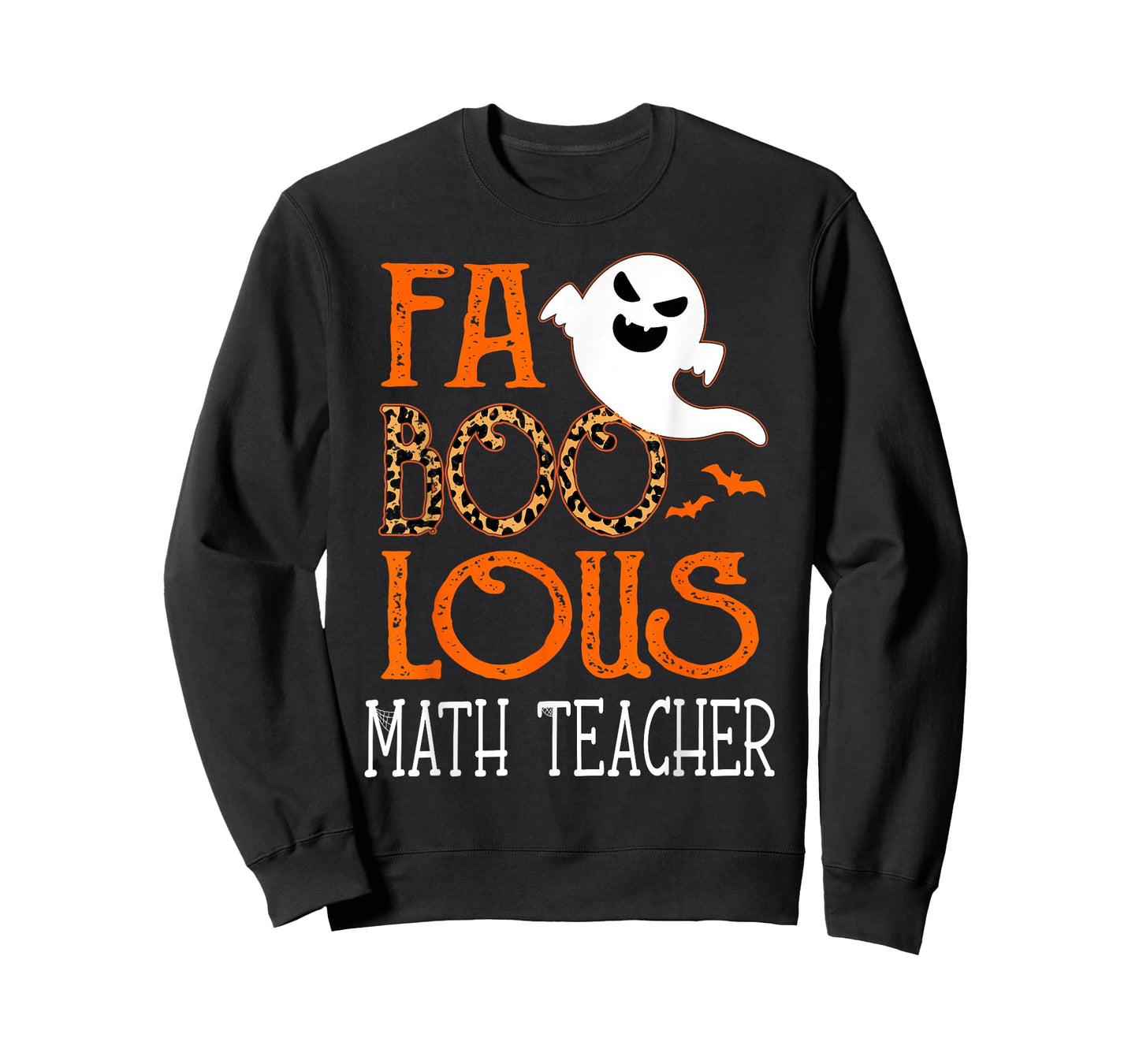 faboolous Math Teacher on Halloween Party Funny Ghost T-Shirt for Men Women