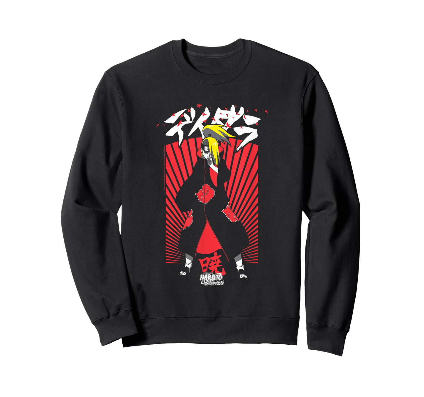 Naruto Shippuden Deidara Jutsu with Kanji Anime T-Shirt