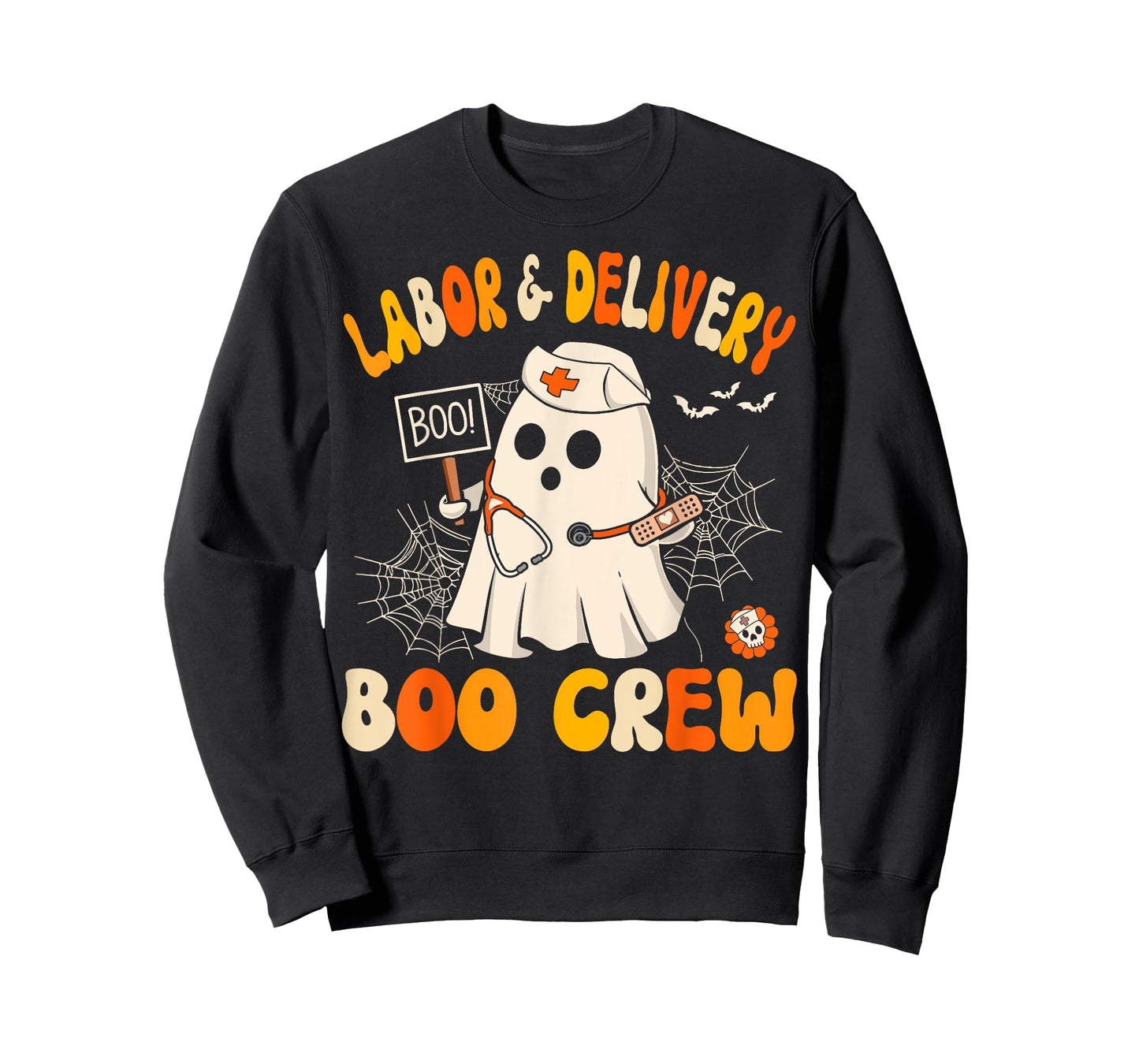 Labor & Delivery Boo Crew Funny L&d Nurse Halloween T-Shirt
