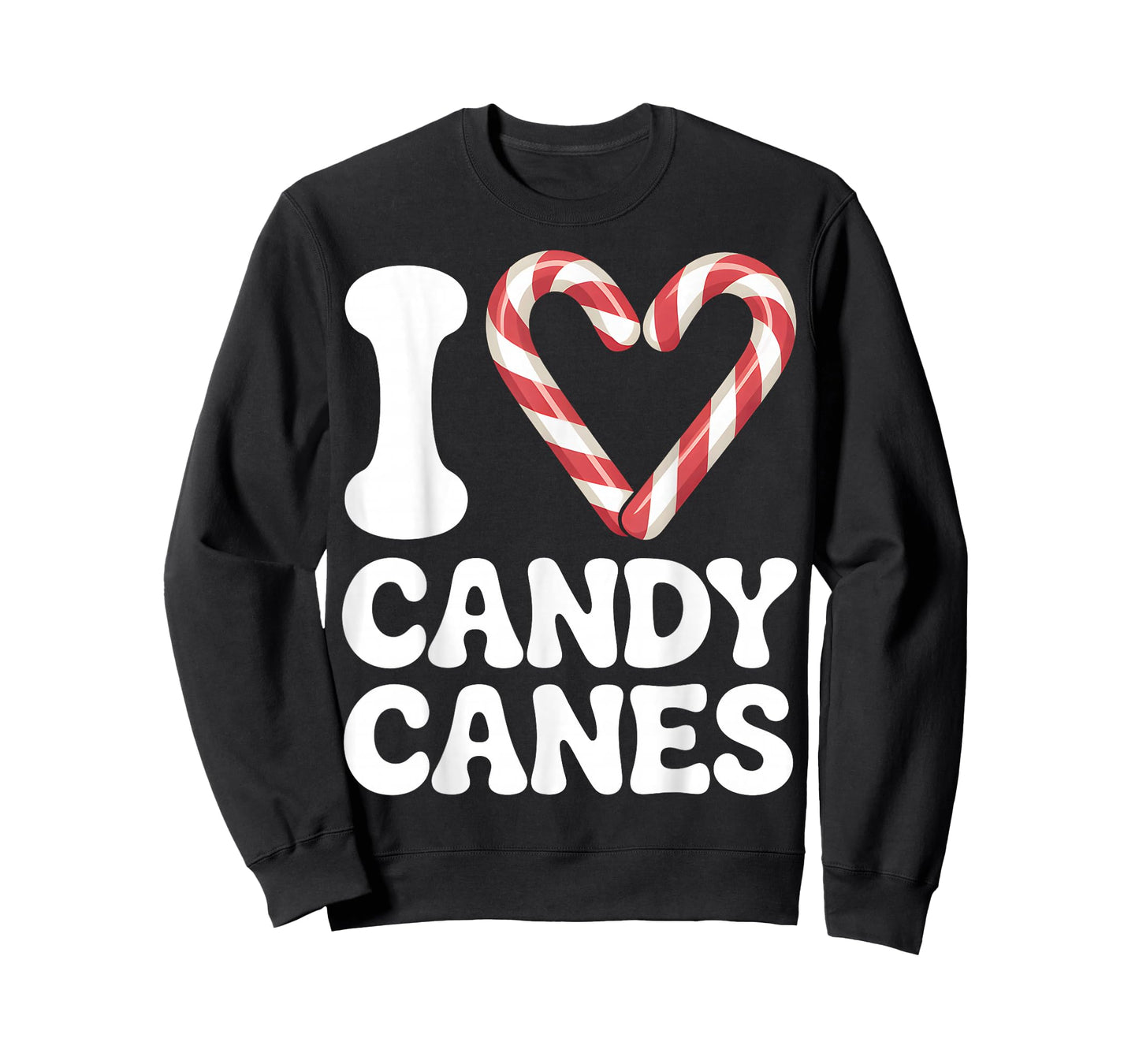 I Love Candy Canes Cute Christmas Holiday T-Shirt