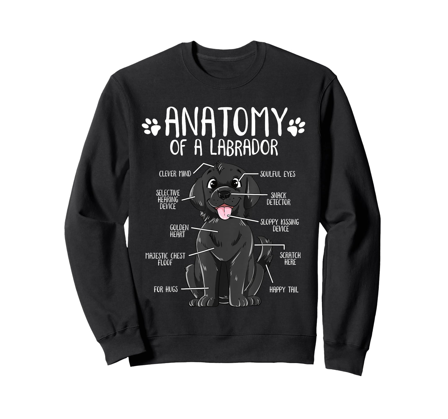 Funny Anatomy Labrador Retriever Black Lab Dog Owner T-Shirt