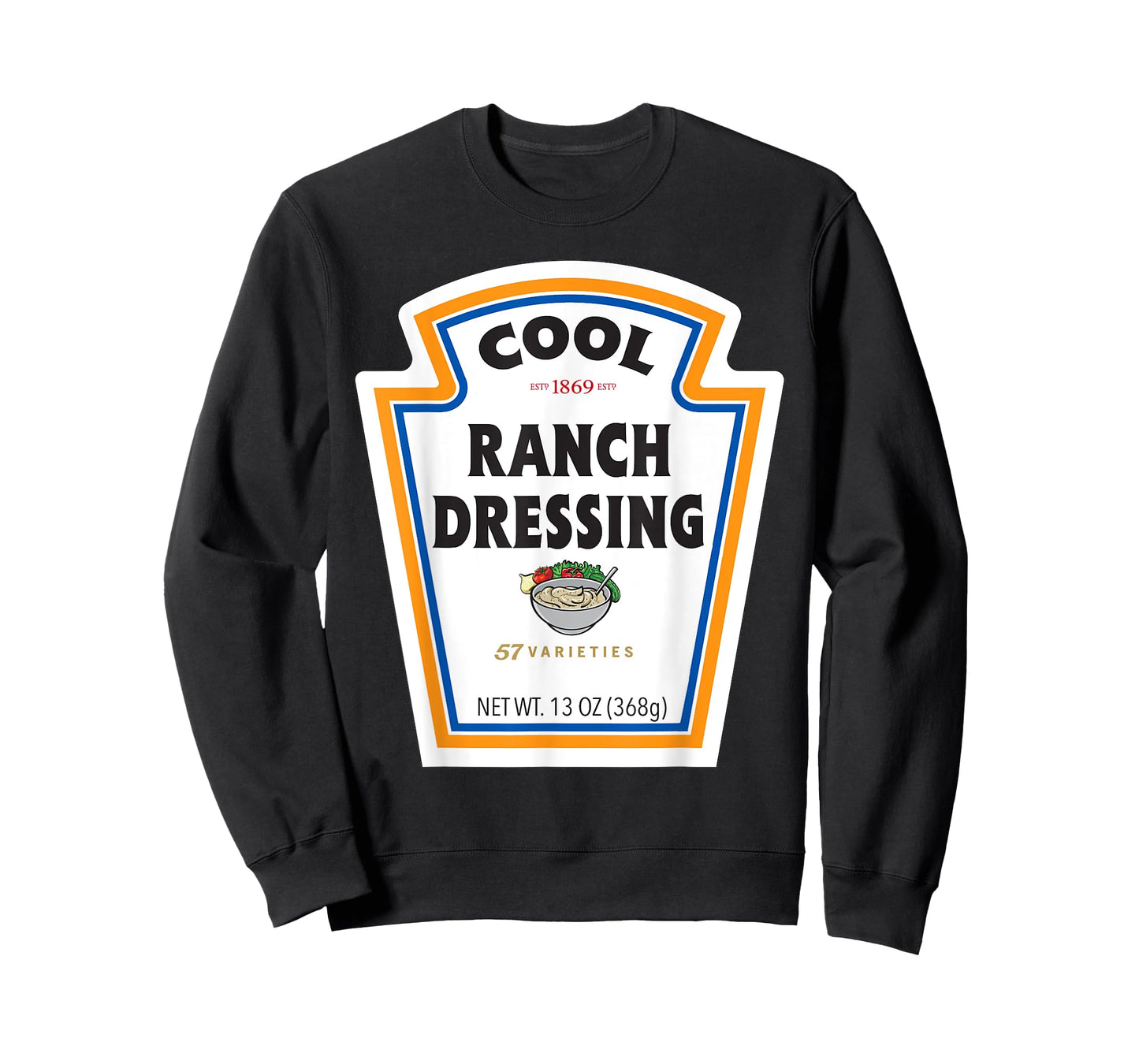 Cool Ranch Dressing Bottle Label Funny Halloween Costume T-Shirt