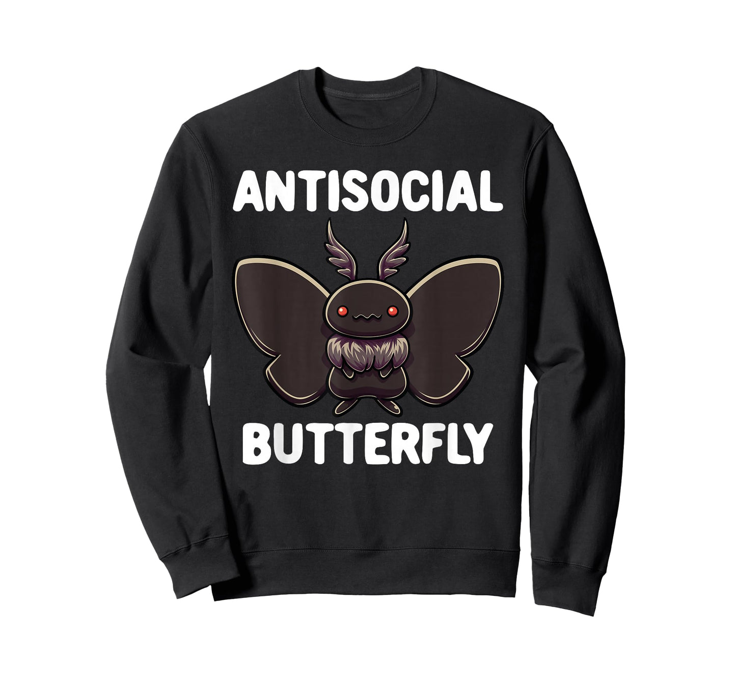 Mothman Shirt Antisocial Butterfly Introvert Cryptid T-Shirt