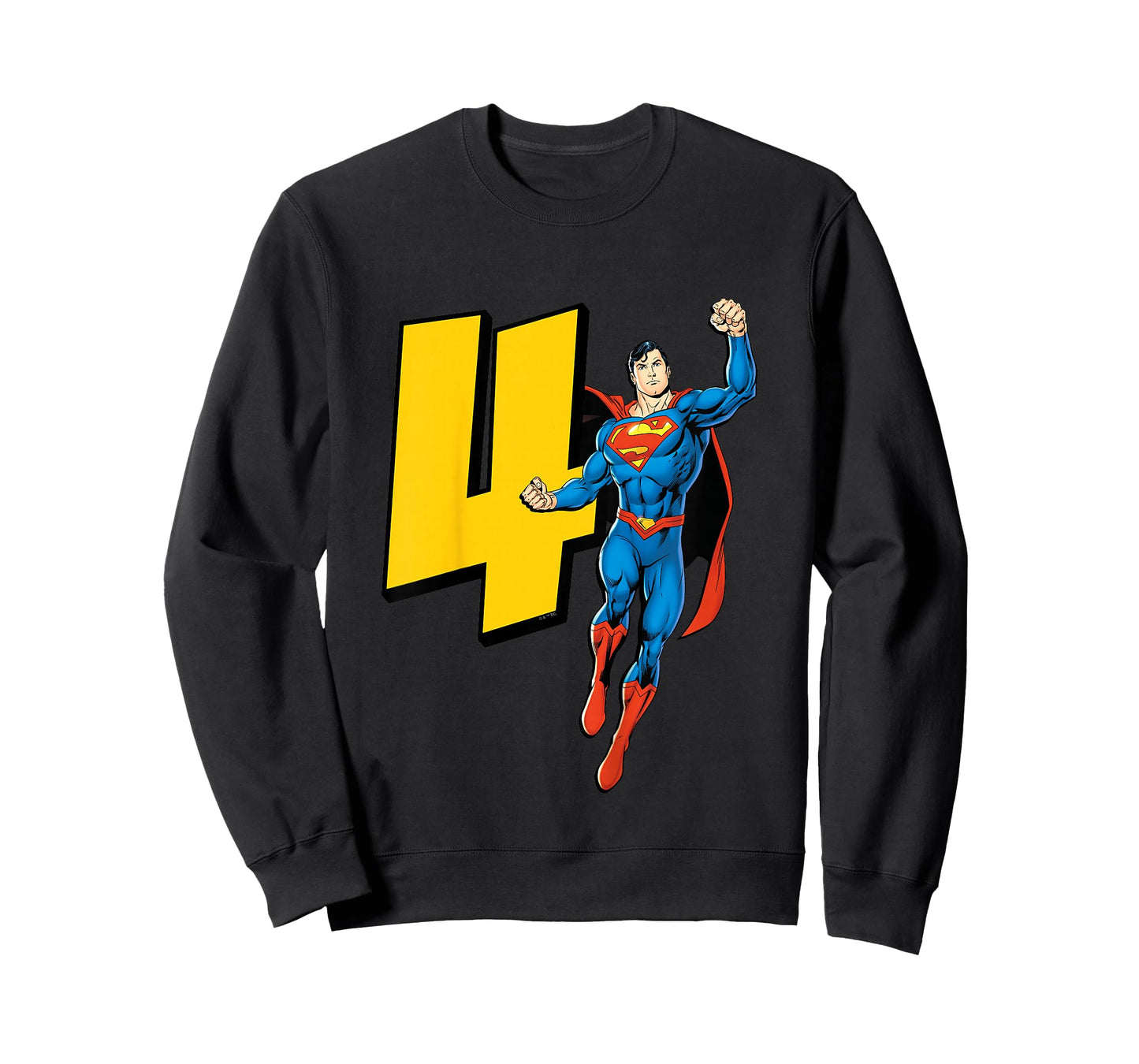 Kids Superman Super Hero 4th Birthday T-Shirt
