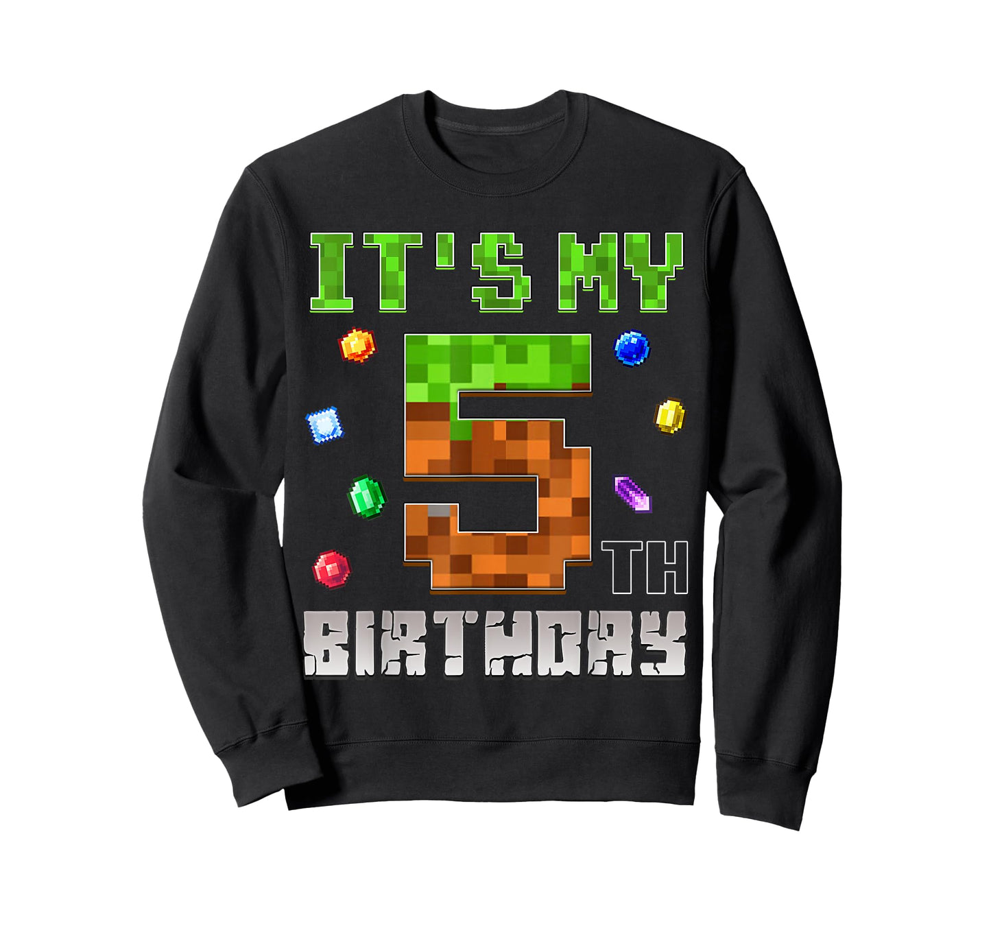 Birthday Boy Shirt It's My 5th Birthday Video Game Pixel T-Shirt