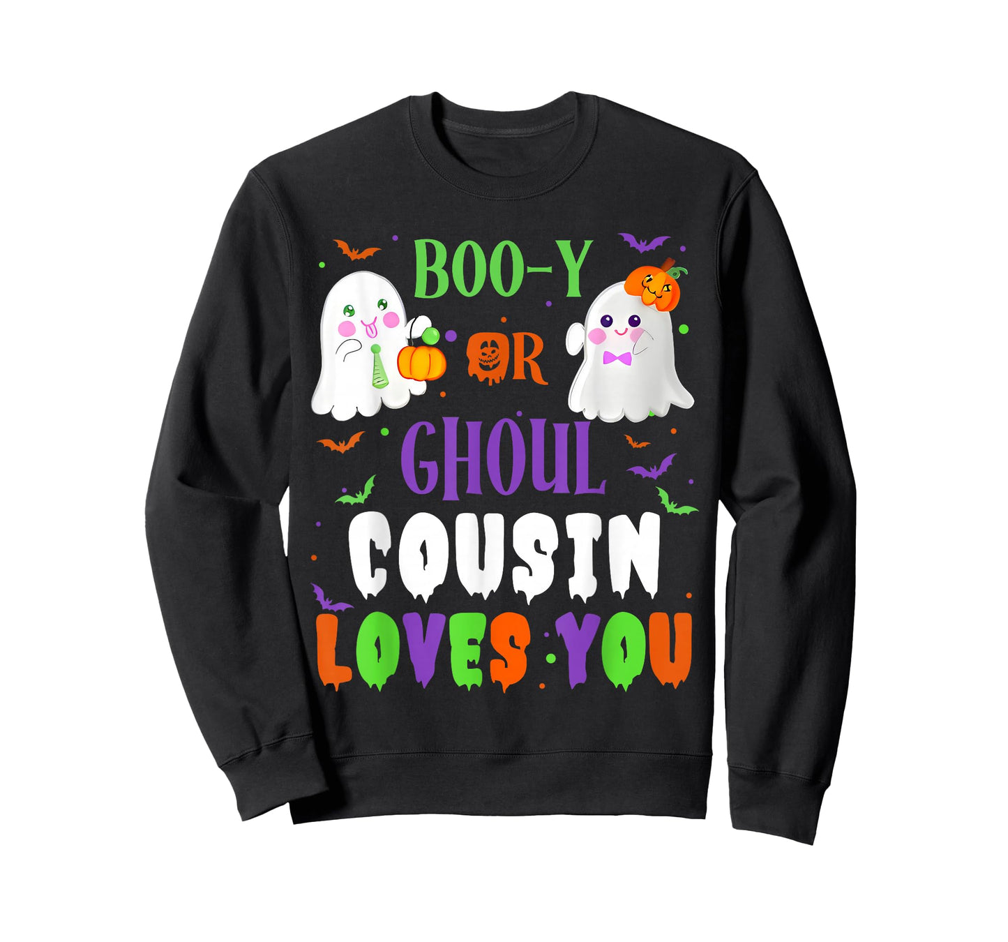 Boo-y Or Ghoul Cousin Loves You Boo Halloween Baby Gender T-Shirt