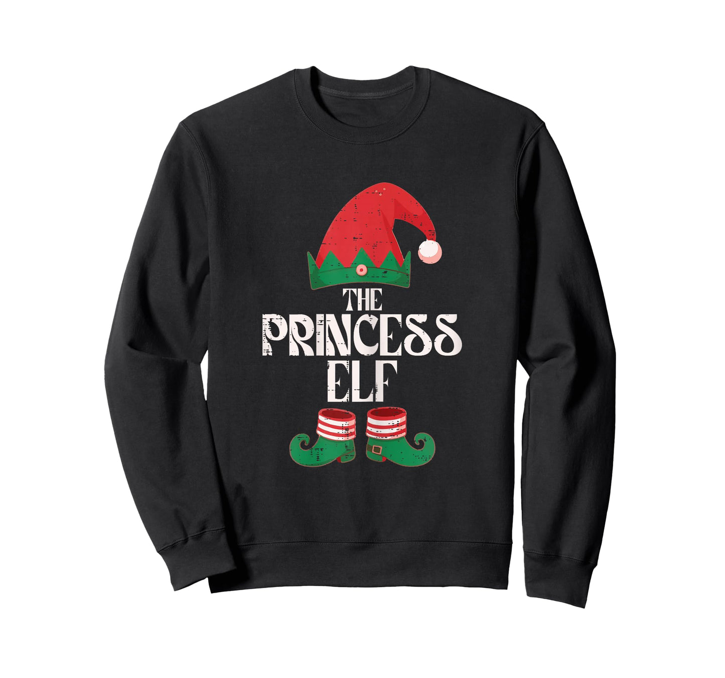 Christmas Princess Elf Xmas Family Match Girls Kids Toddlers T-Shirt