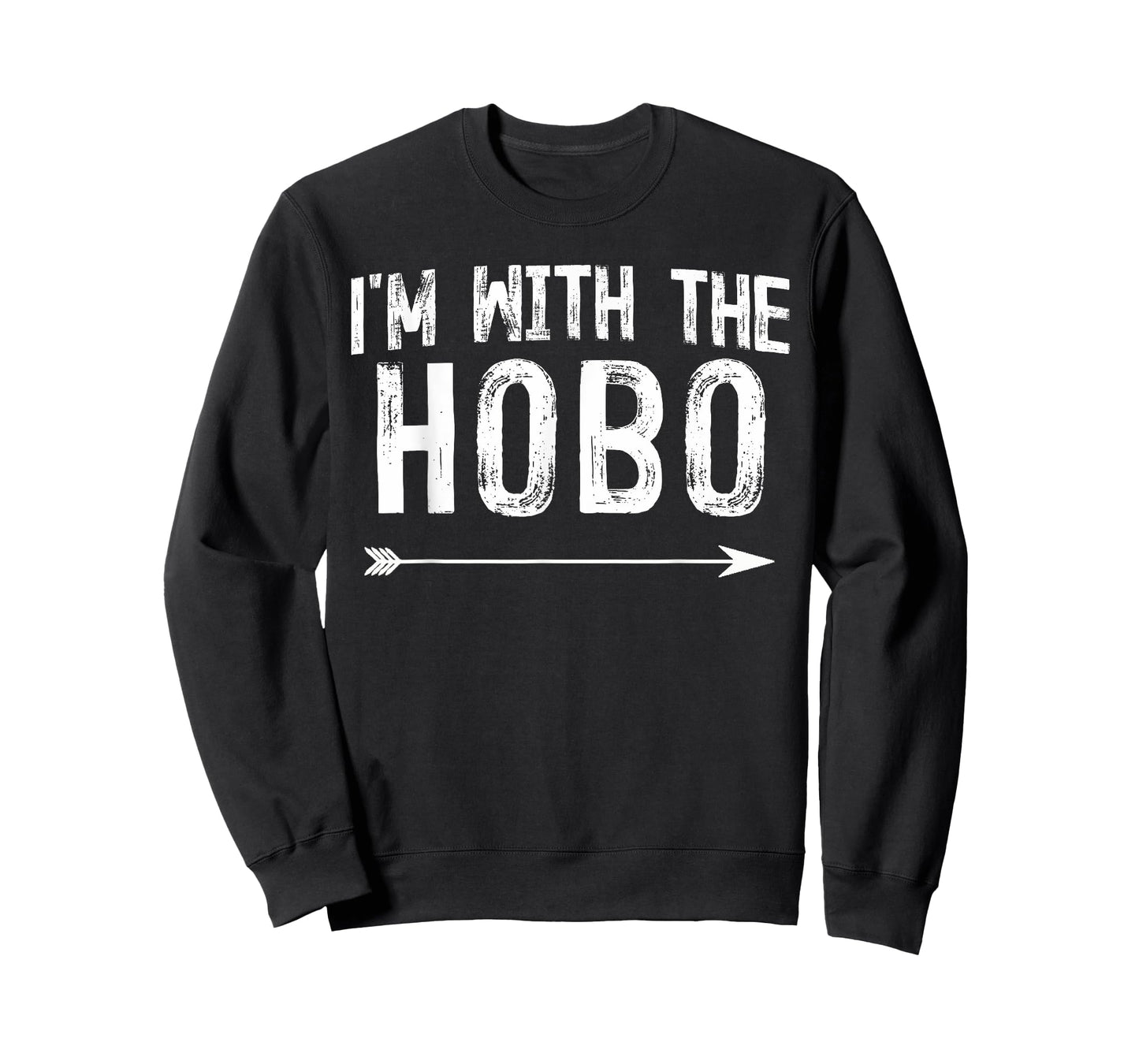 I'm With The Hobo Shirts Funny Halloween Couple Costume T-Shirt