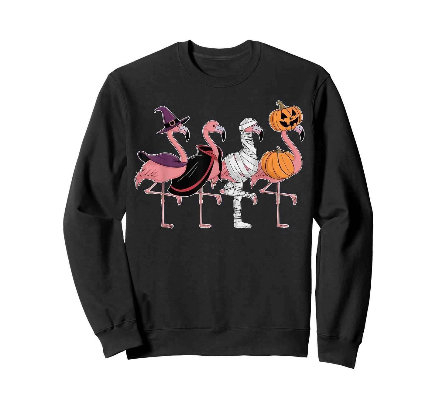 Flamingo Halloween Spooky Wading Bird Scary Trick Or Treat T-Shirt