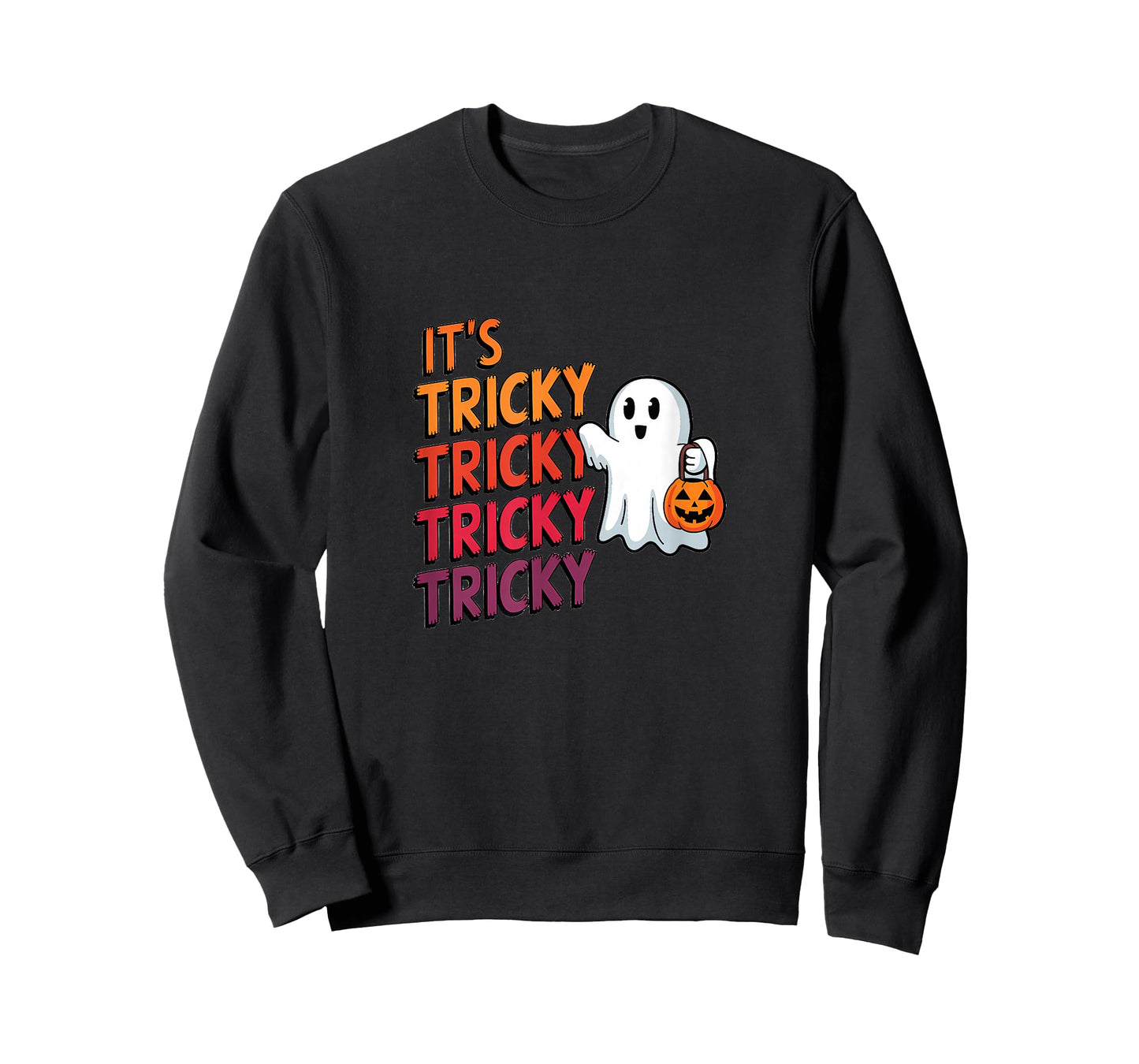 It’s Tricky Tricky Halloween Fun Ghost T-Shirt