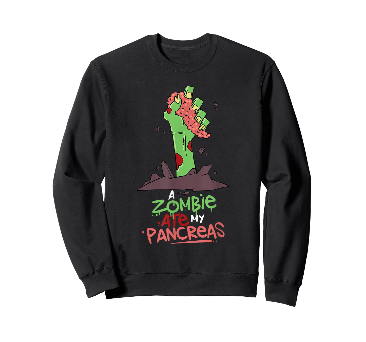 A Zombie Ate My Pancreas Type 1 Diabetes T1D Awareness T-Shirt