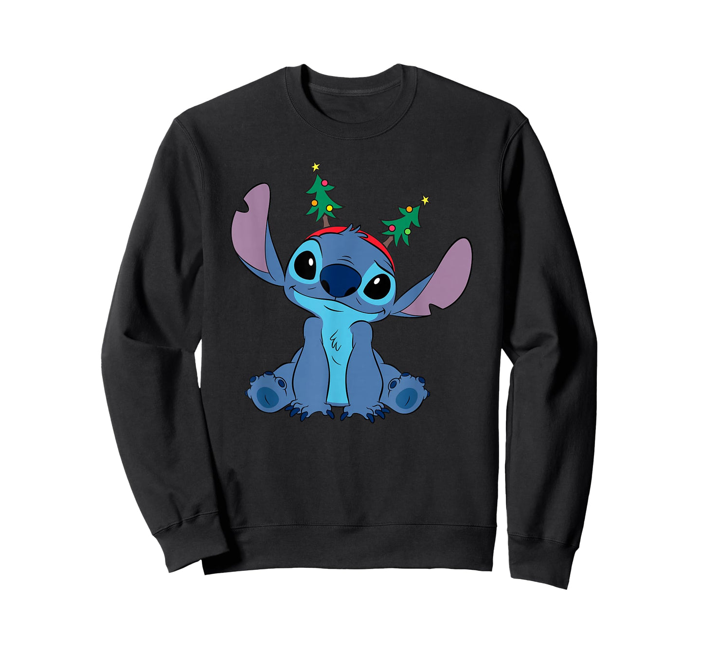 Disney Lilo & Stitch Christmas Seasonal Sitting Cute Pose T-Shirt