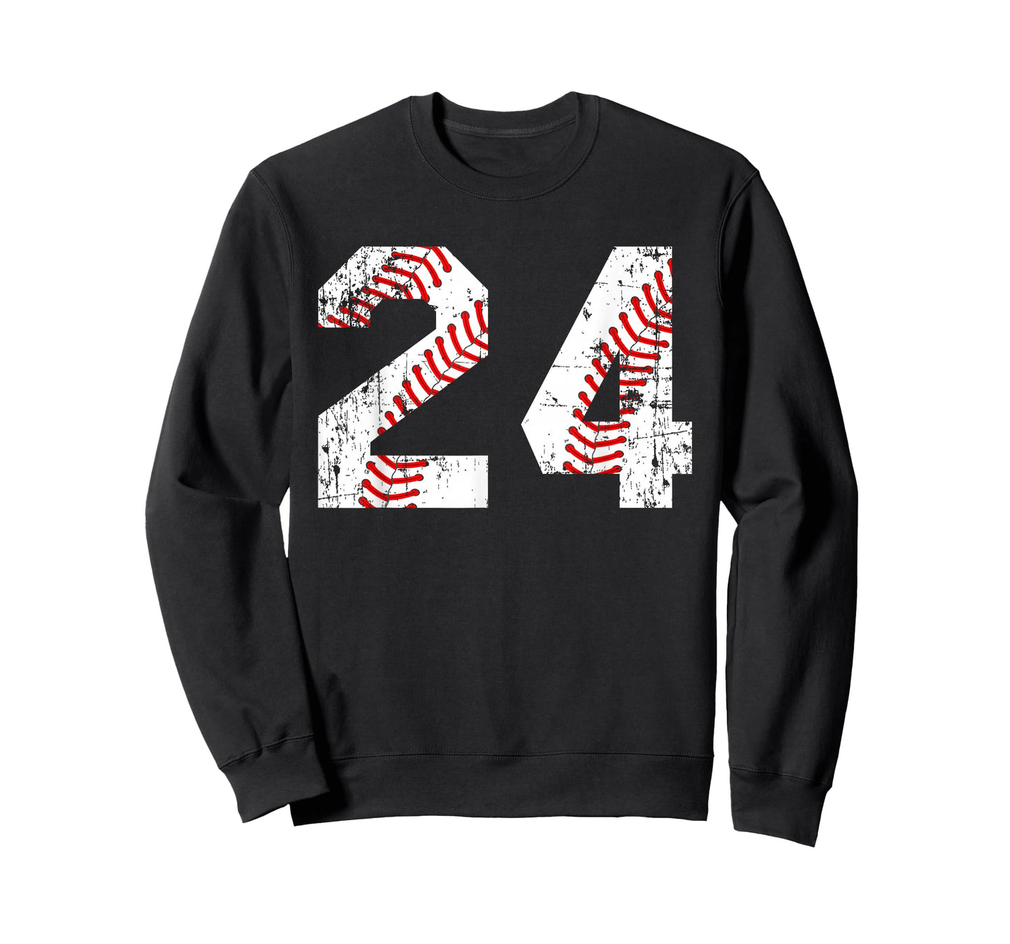 Vintage Baseball 24 Jersey Number T-Shirt