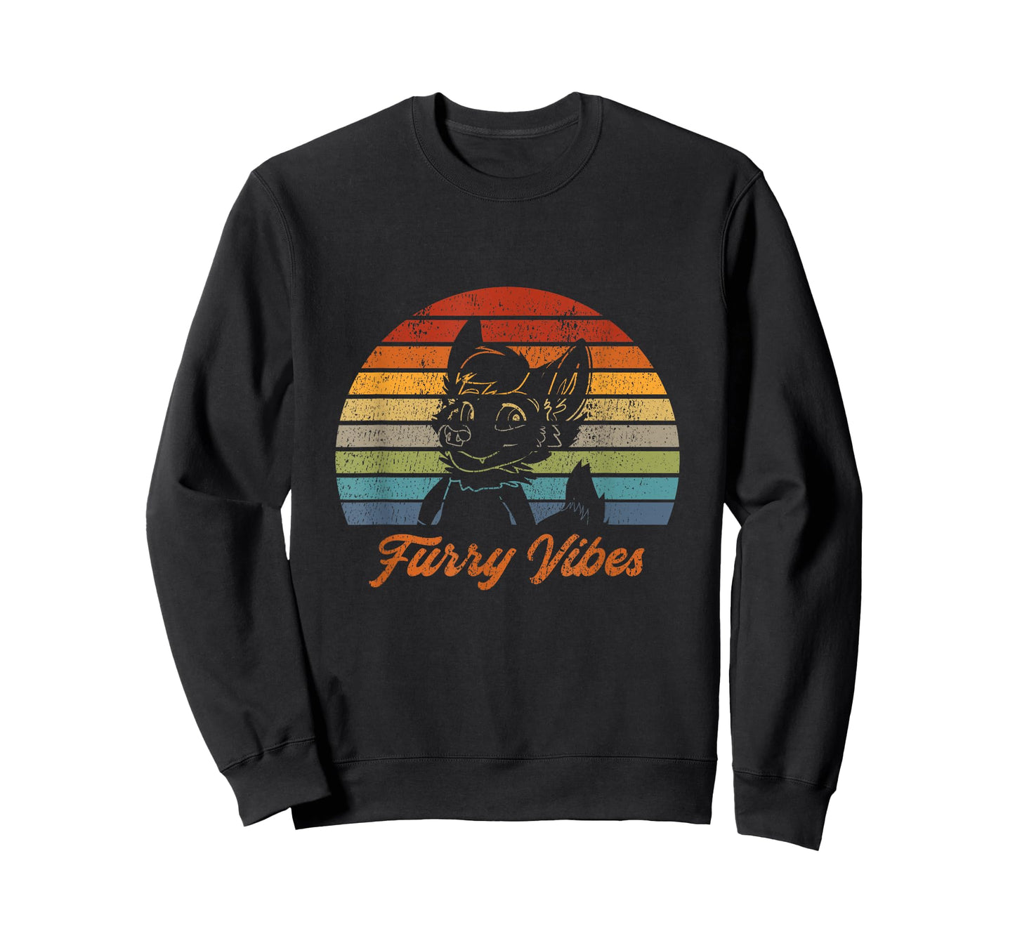 Retro Furry Fandom Furry Vibes - Cute OwO Fursuit T-Shirt
