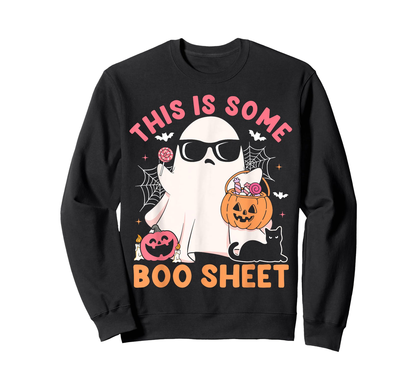 This Is Some Boo Sheet Cute Ghost Retro Halloween Costume T-Shirt