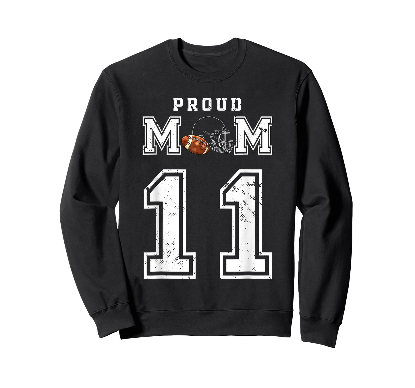 Custom Proud Football Mom Number 11 Personalized For Women T-Shirt
