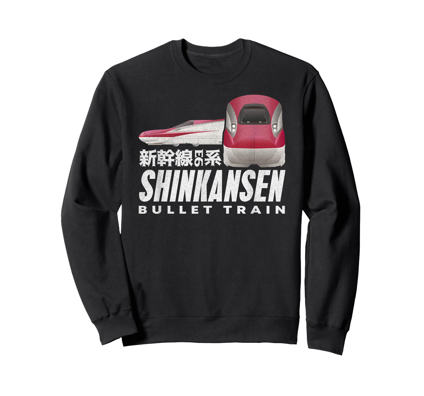 Bullet Train Shinkansen Japanese Kanji Japan Rail Train Fan T-Shirt