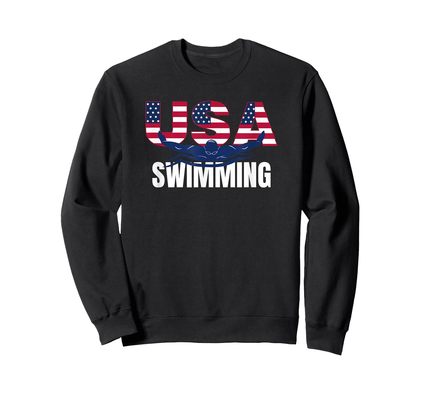USA Swimming Athlete Summer US Swim Aquatic Sport Letters T-Shirt