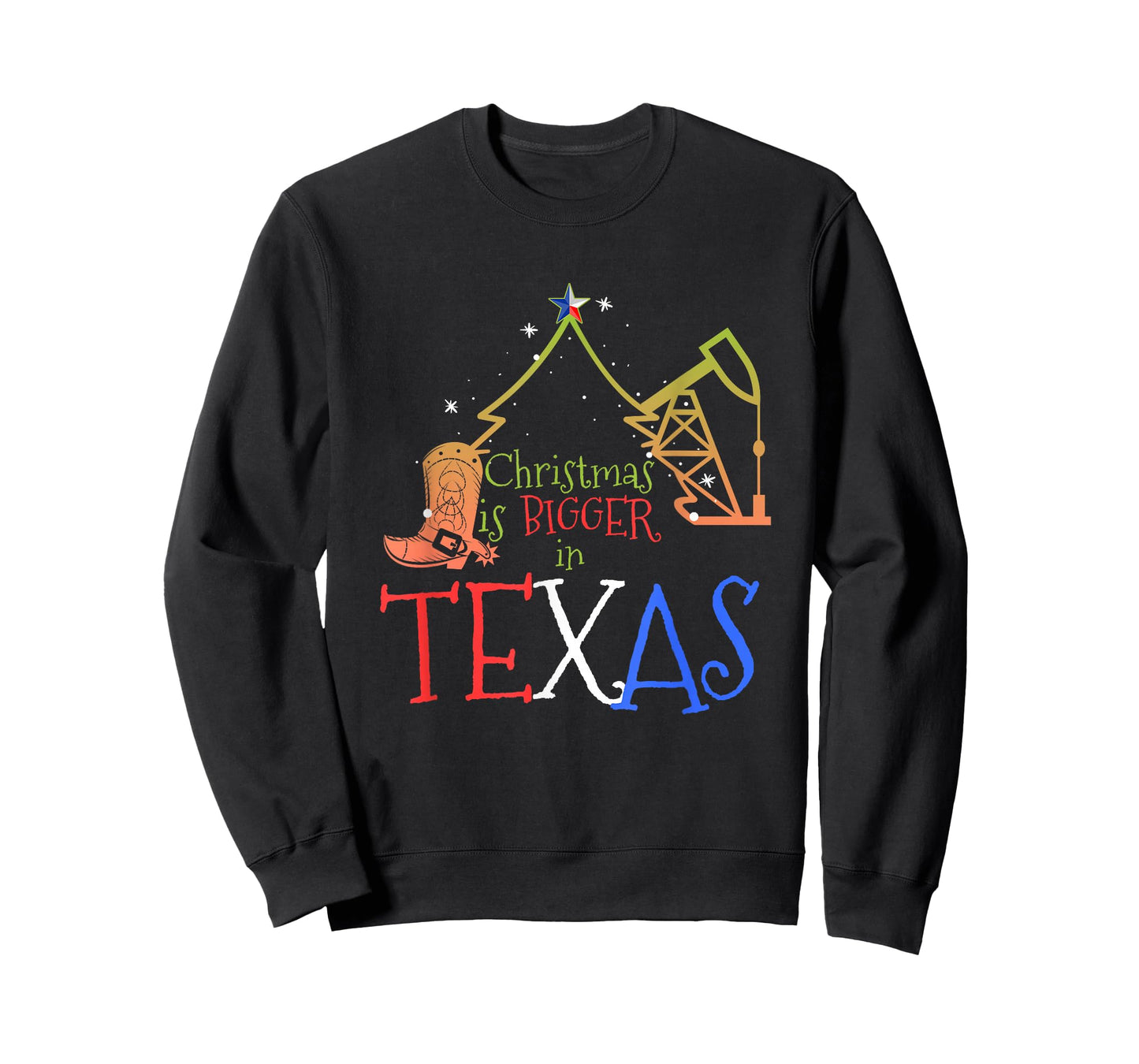 Xmas Texan Gifts Christmas is Bigger in Texas T-Shirt