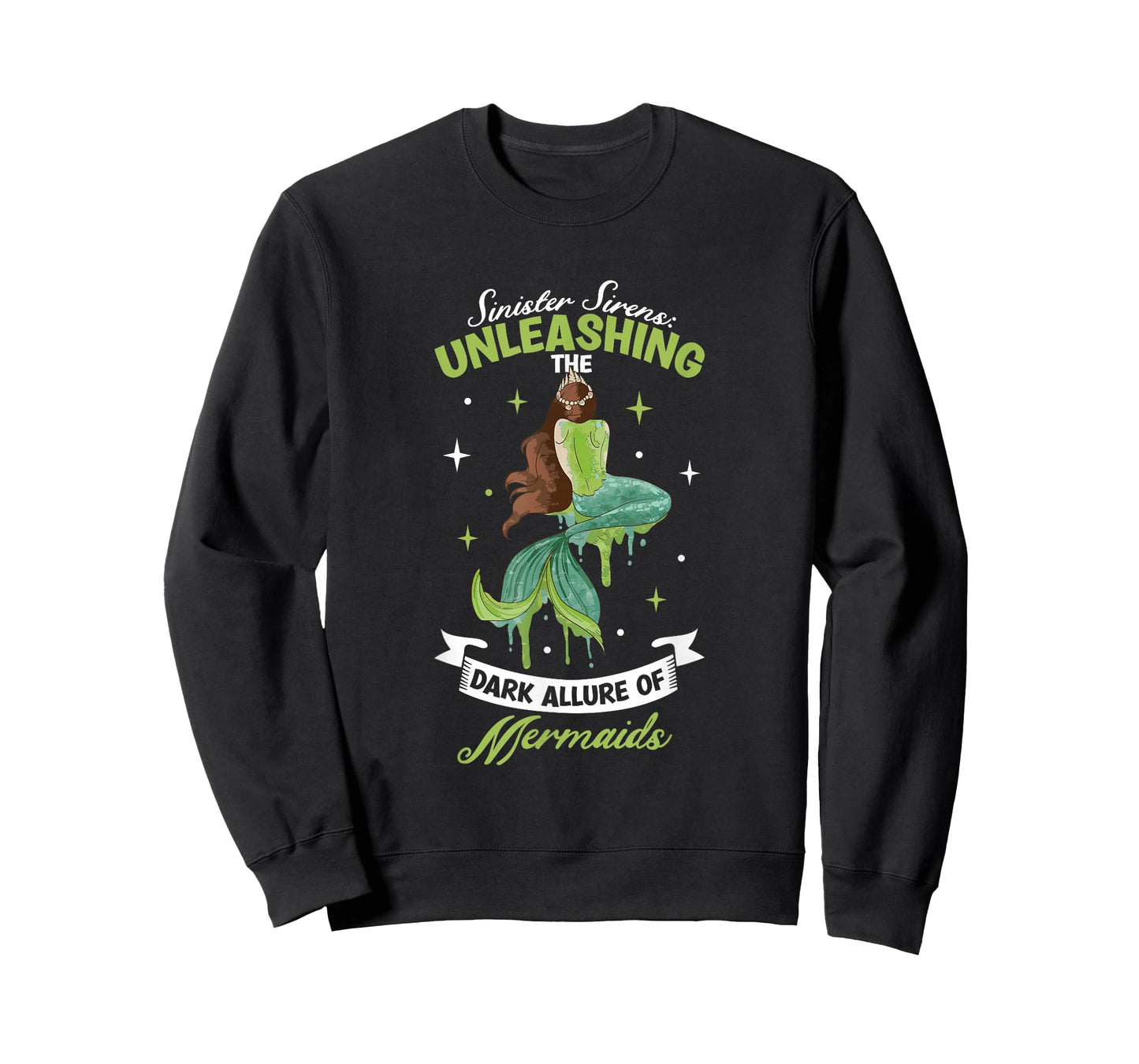 Spooky Sirens Horror Mermaid Creepy Mermaid Haunted Sea T-Shirt