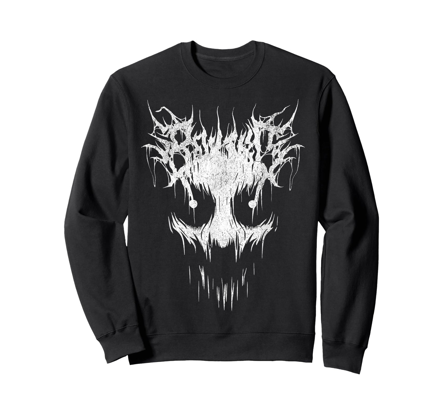 Be Kind Black Death Metal Font Creepy Ghost Face Metalhead T-Shirt