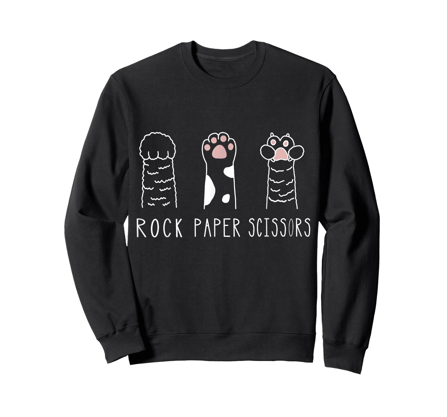 Rock Paper Scissors Cat Paw Hand Game T-Shirt