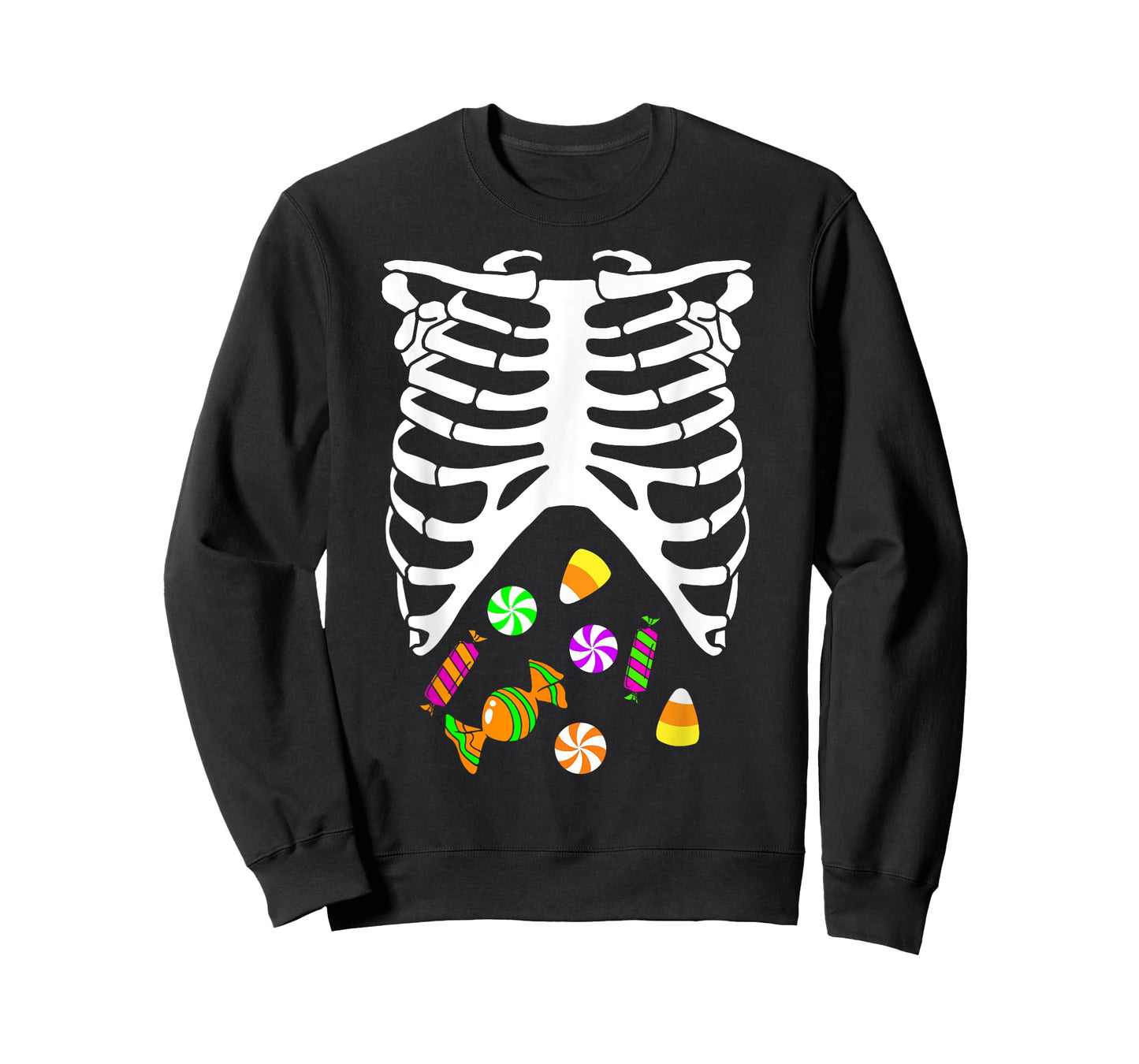 Skeleton Tummy Full of Candy Halloween Costume T-Shirt