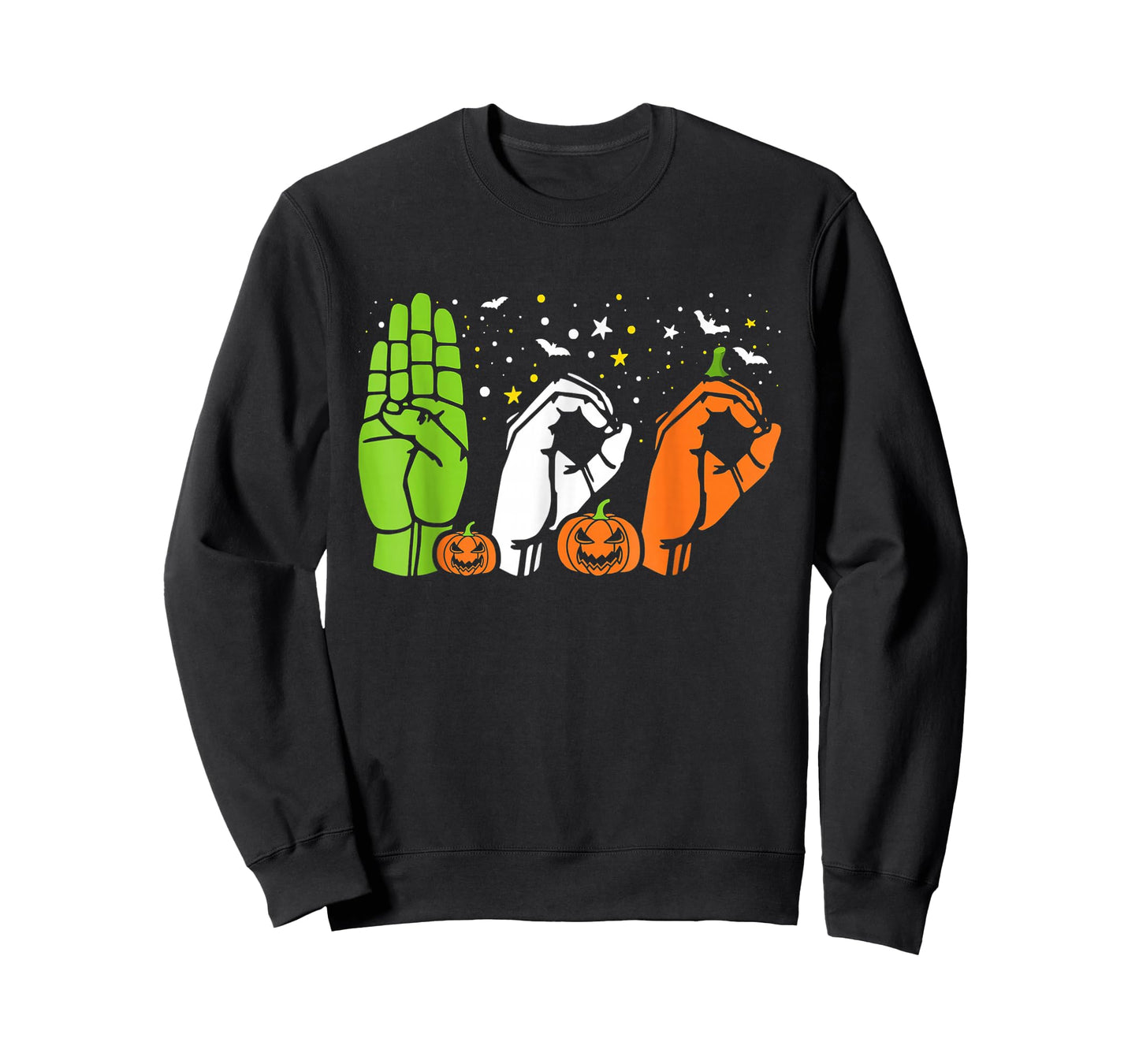 Boo Hands American Sign Language ASL Halloween Pride T-Shirt