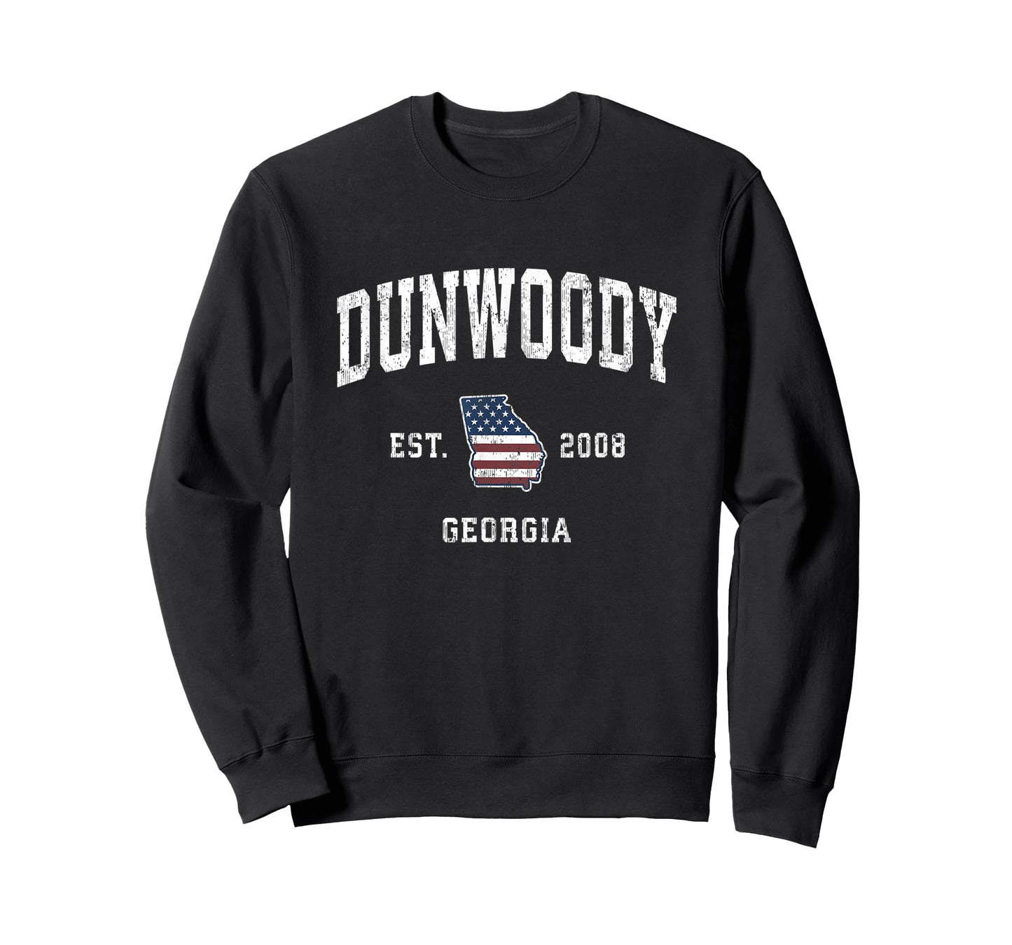 Dunwoody Georgia GA Vintage American Flag Sports Design T-Shirt