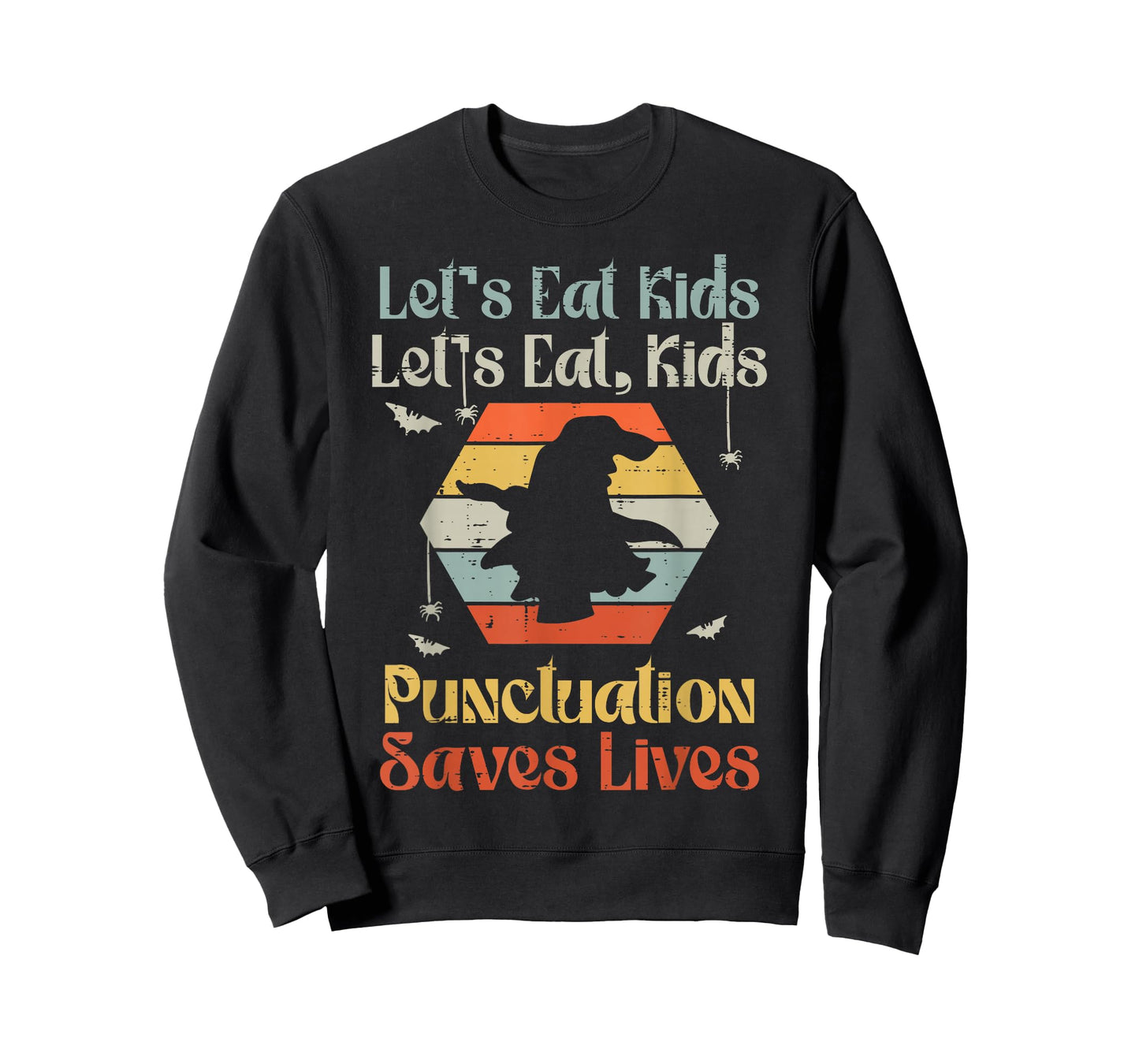 Halloween Lets Eat Kids Funny English Teacher Costume Women T-Shirt