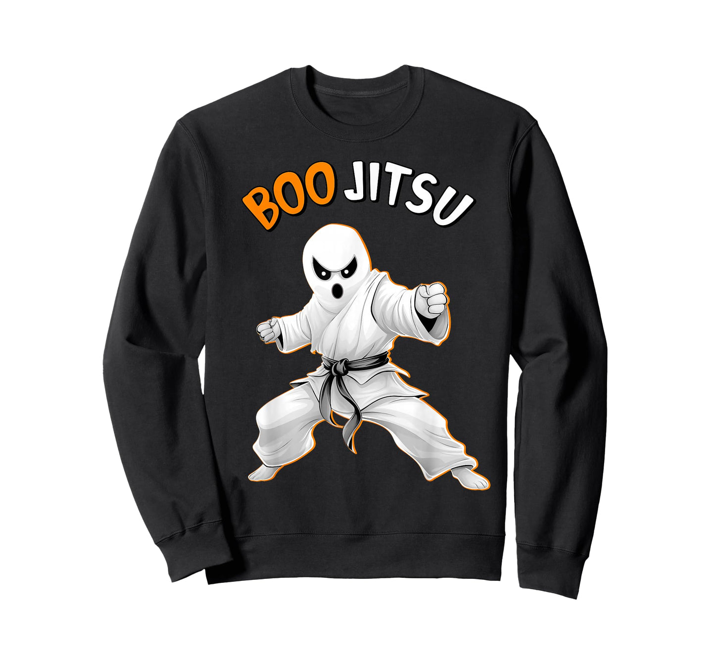 Funny Jiu Jitsu Halloween Ghost Boo Jitsu Martial Art T-Shirt