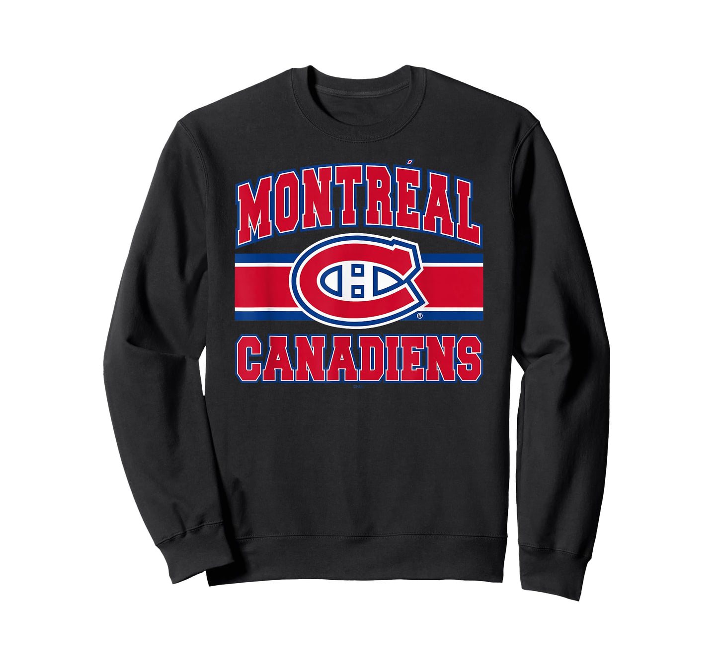 Montreal Canadiens Stripe Black Officially Licensed T-Shirt