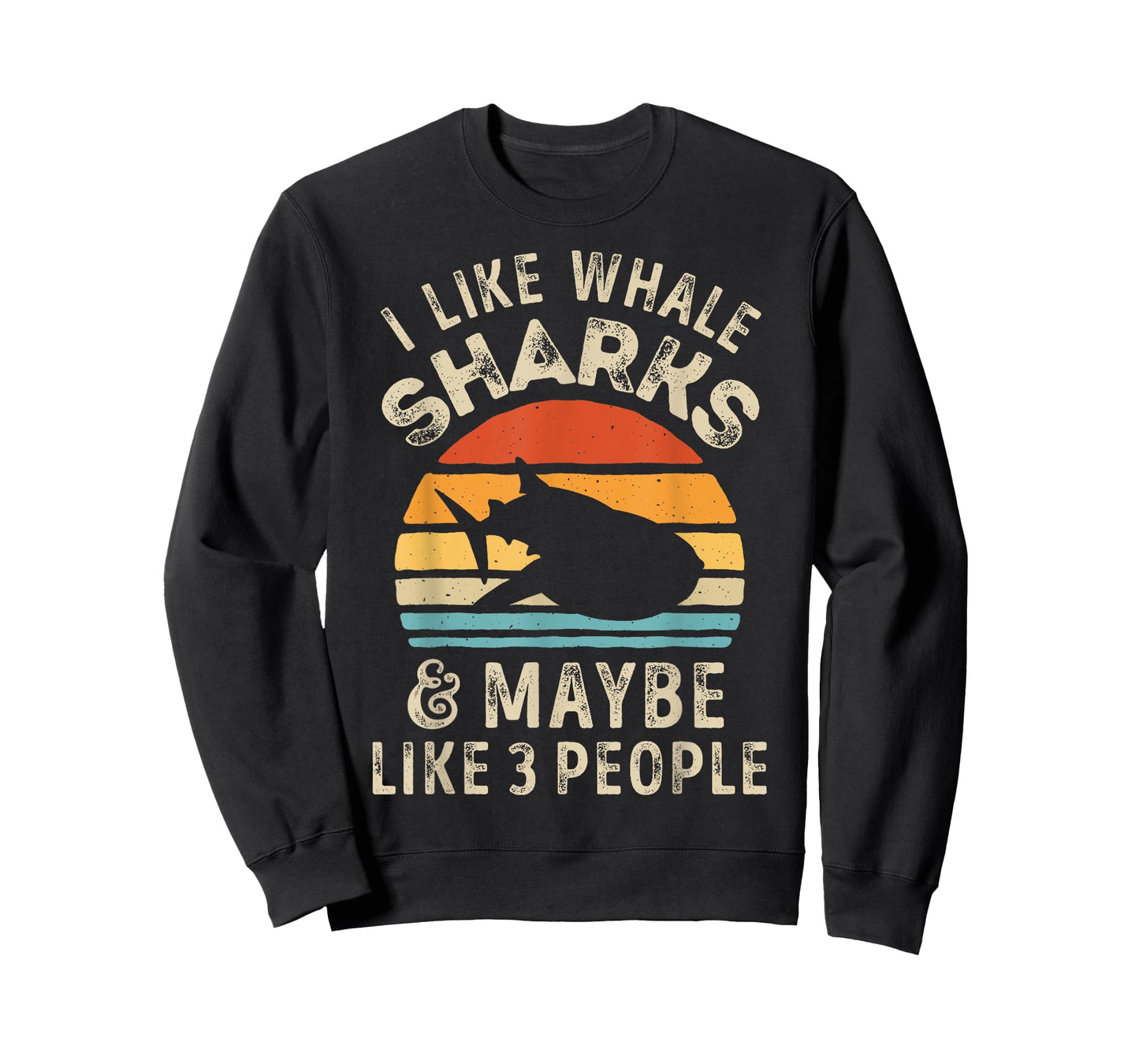 I Like Whale Sharks and Maybe 3 People Shark Ocean Retro Men T-Shirt