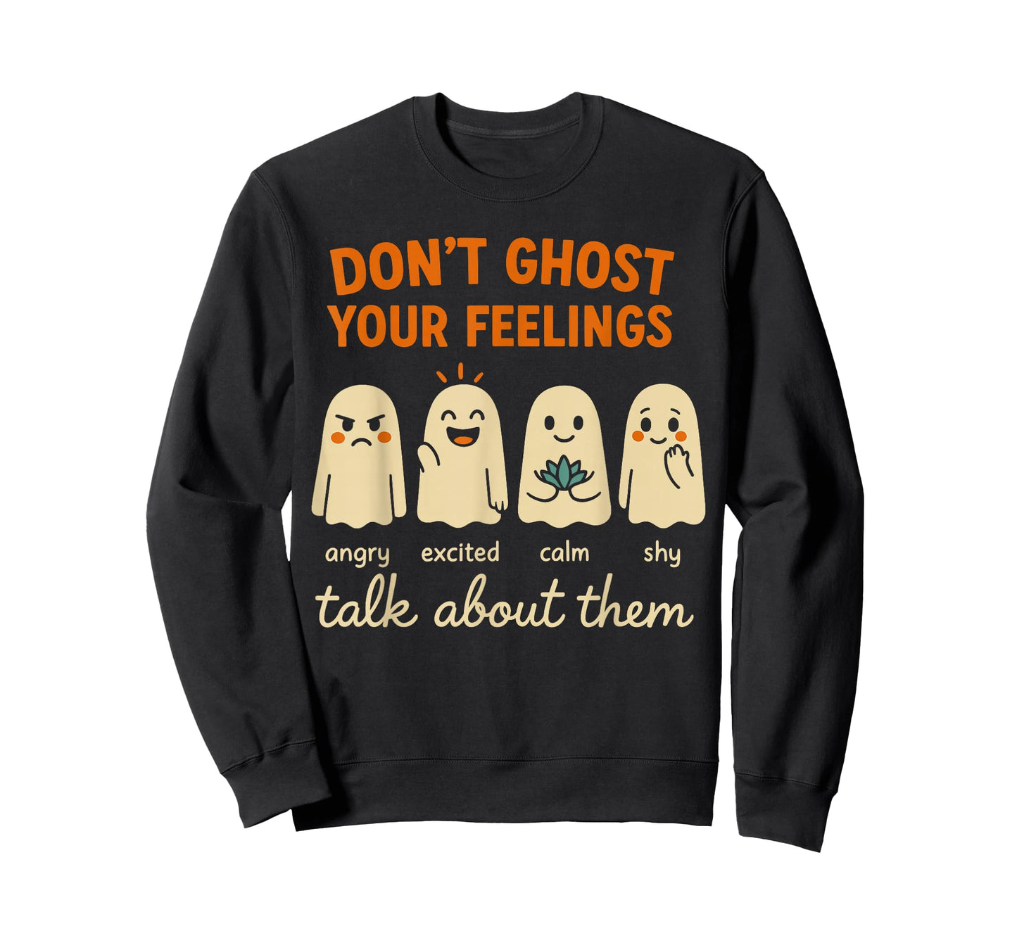 Halloween School Psychologist Shirt Dont Ghost Your Feelings T-Shirt