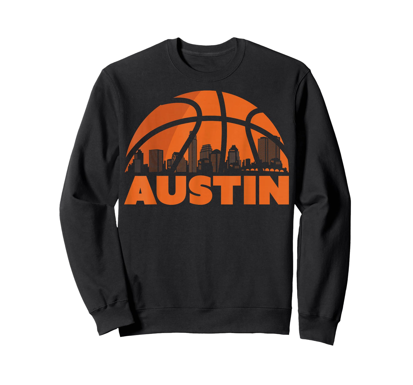 Austin City Skyline Texas Basketball Fan Jersey T-Shirt